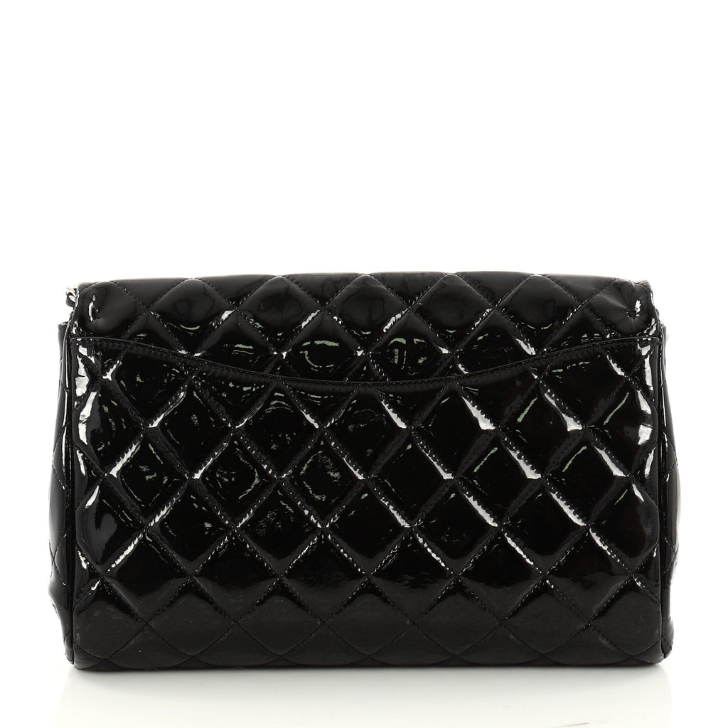 Clutch with Chain Quilted Patent