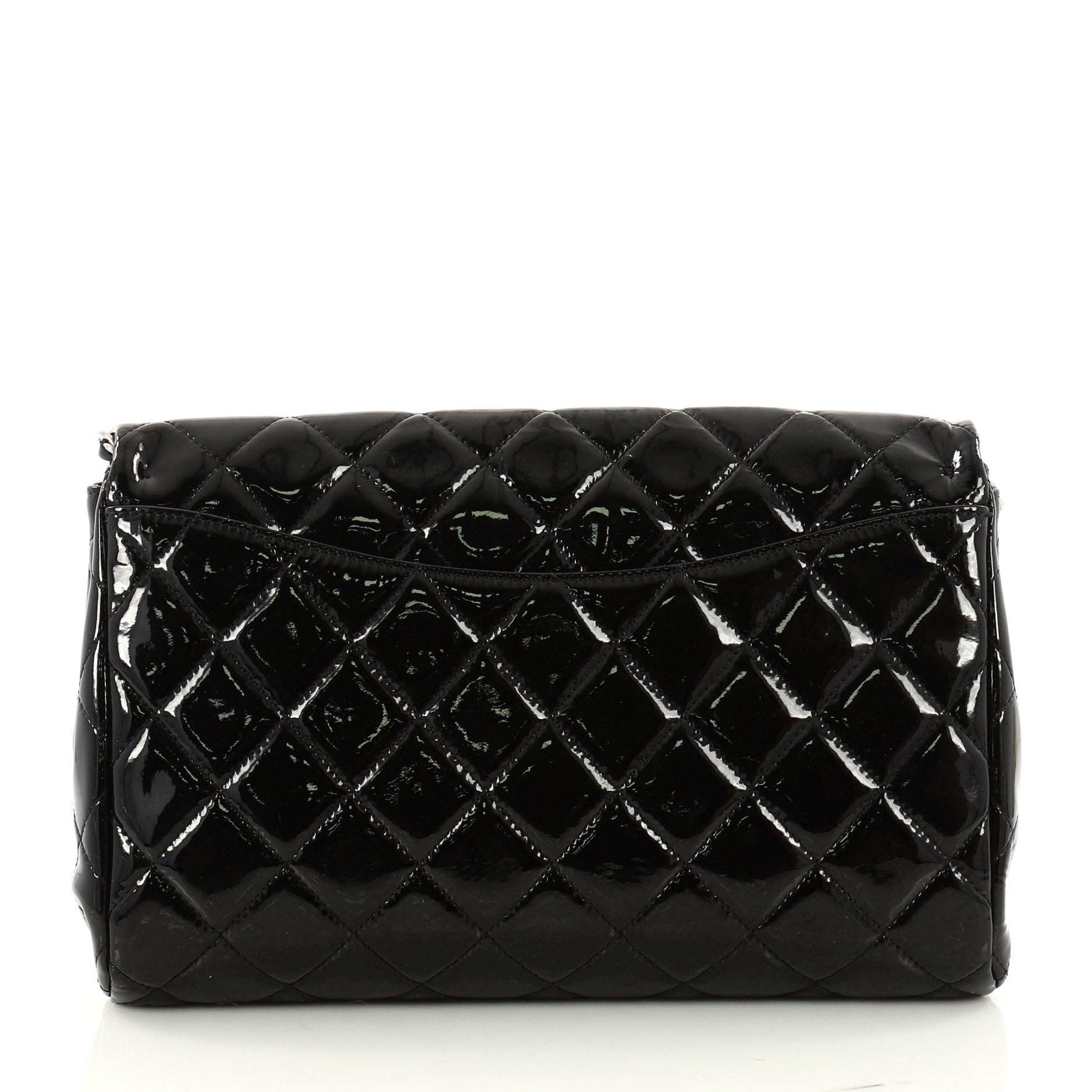 Clutch with Chain Quilted Patent