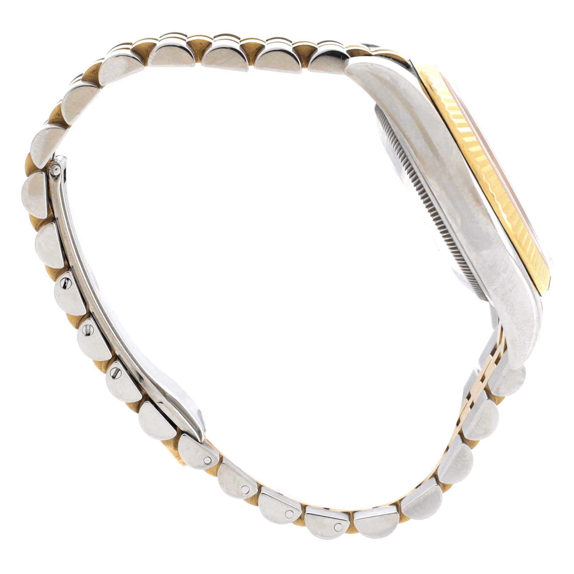Oyster Perpetual Datejust Automatic Watch Stainless Steel and Yellow Gold with Diamond Markers 36