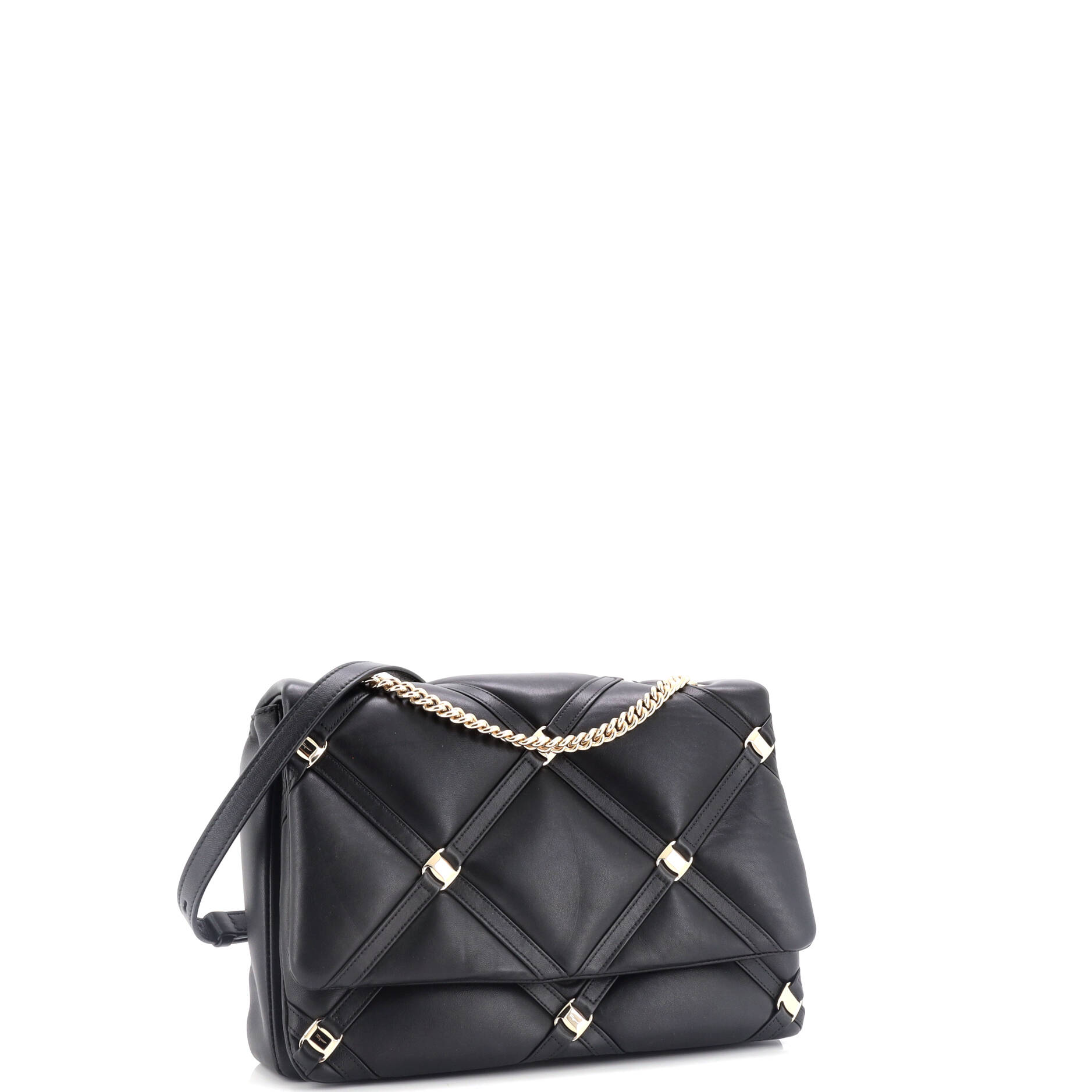 Vara Soft Studs Flap Bag Quilted Leather Small