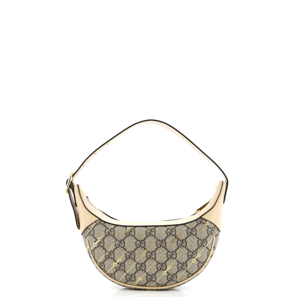 Ophidia Half Moon Bag Print GG Coated Canvas Mini