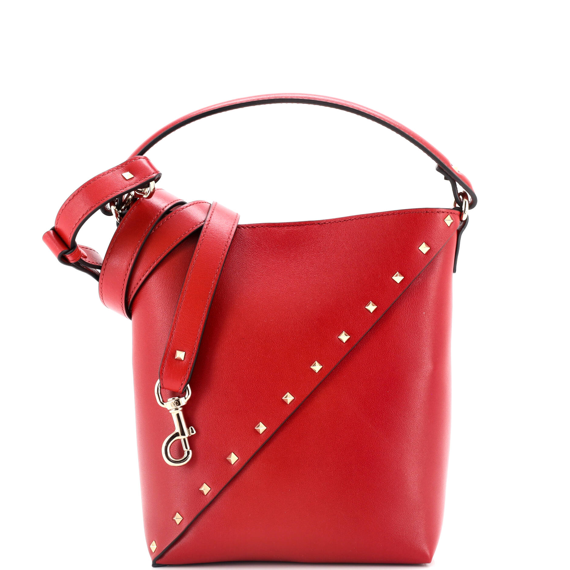 Rockstud Wispy Bucket Bag Leather Small