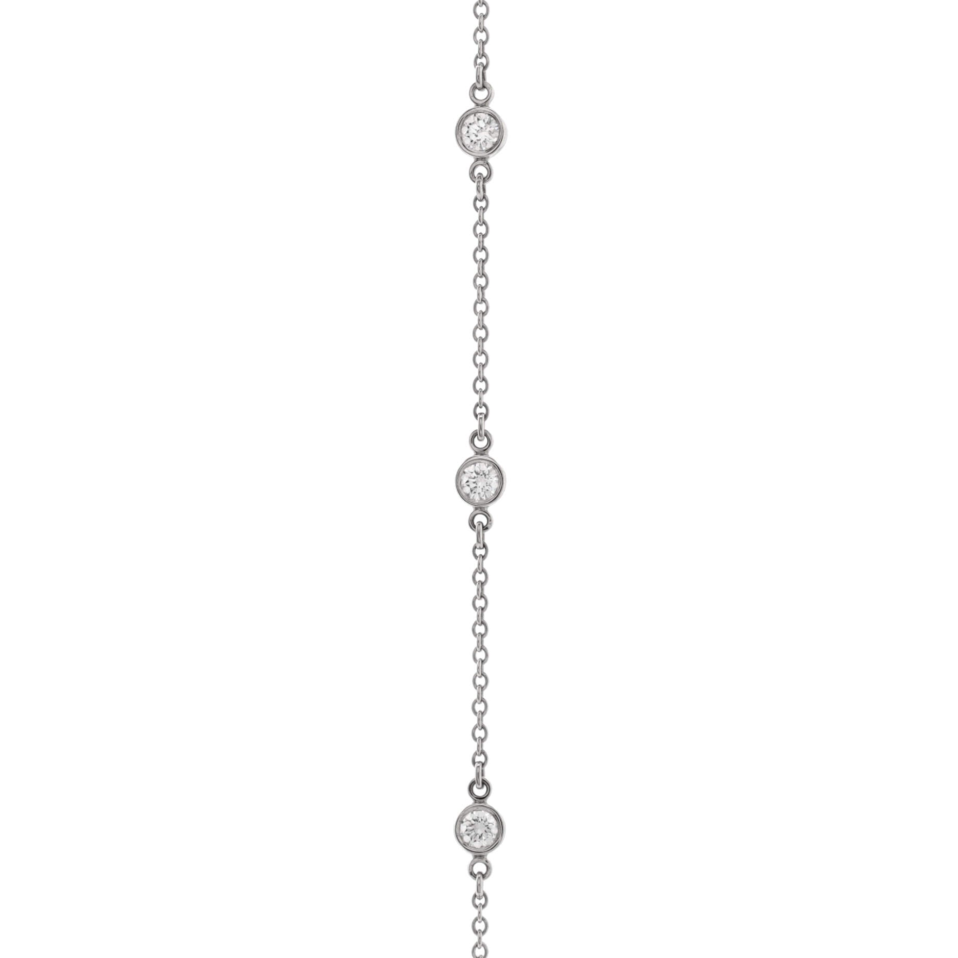 Elsa Peretti Diamonds by the Yard 6 Stone Bracelet Platinum with Diamonds 0.30CT