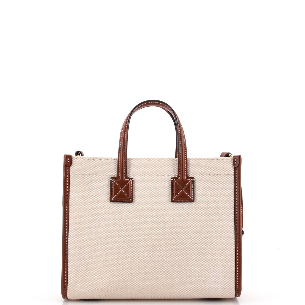Freya Shopping Tote Canvas with Leather Mini