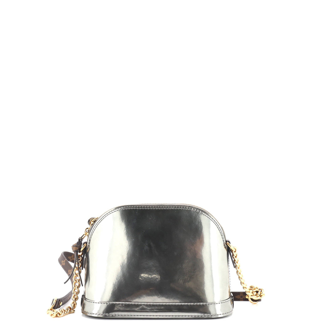 Alma Chain Handbag Vernis with Monogram Canvas Mini