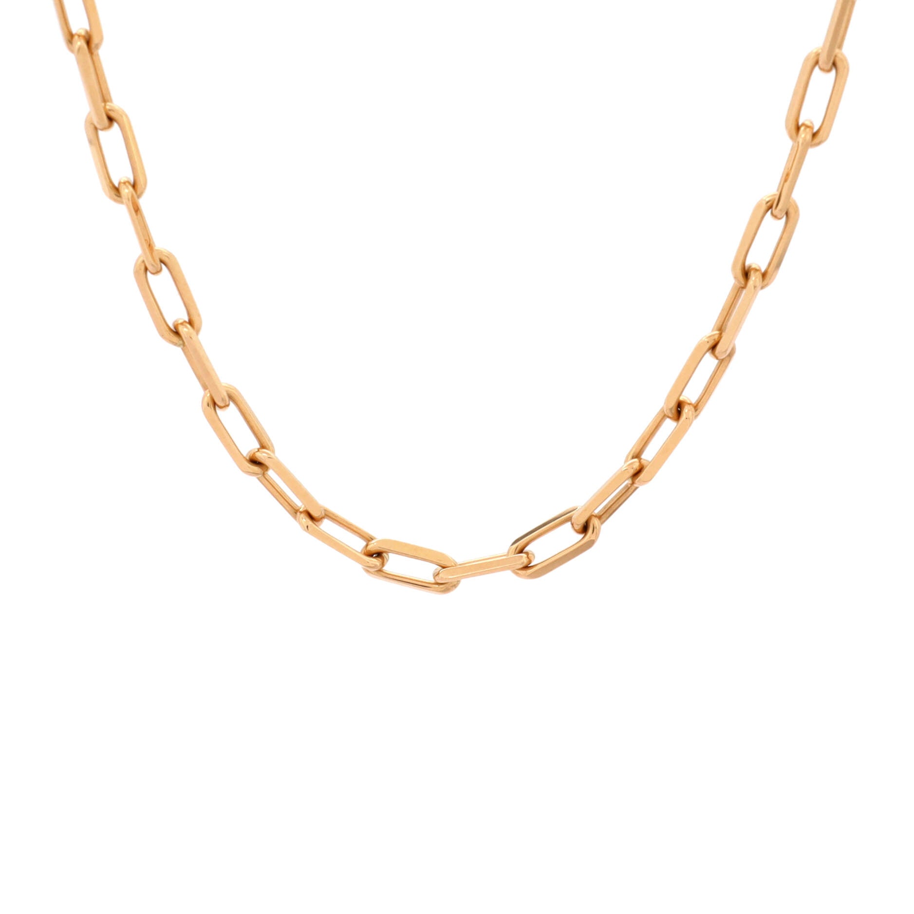 Santos de Cartier Chain Necklace 18K Yellow Gold