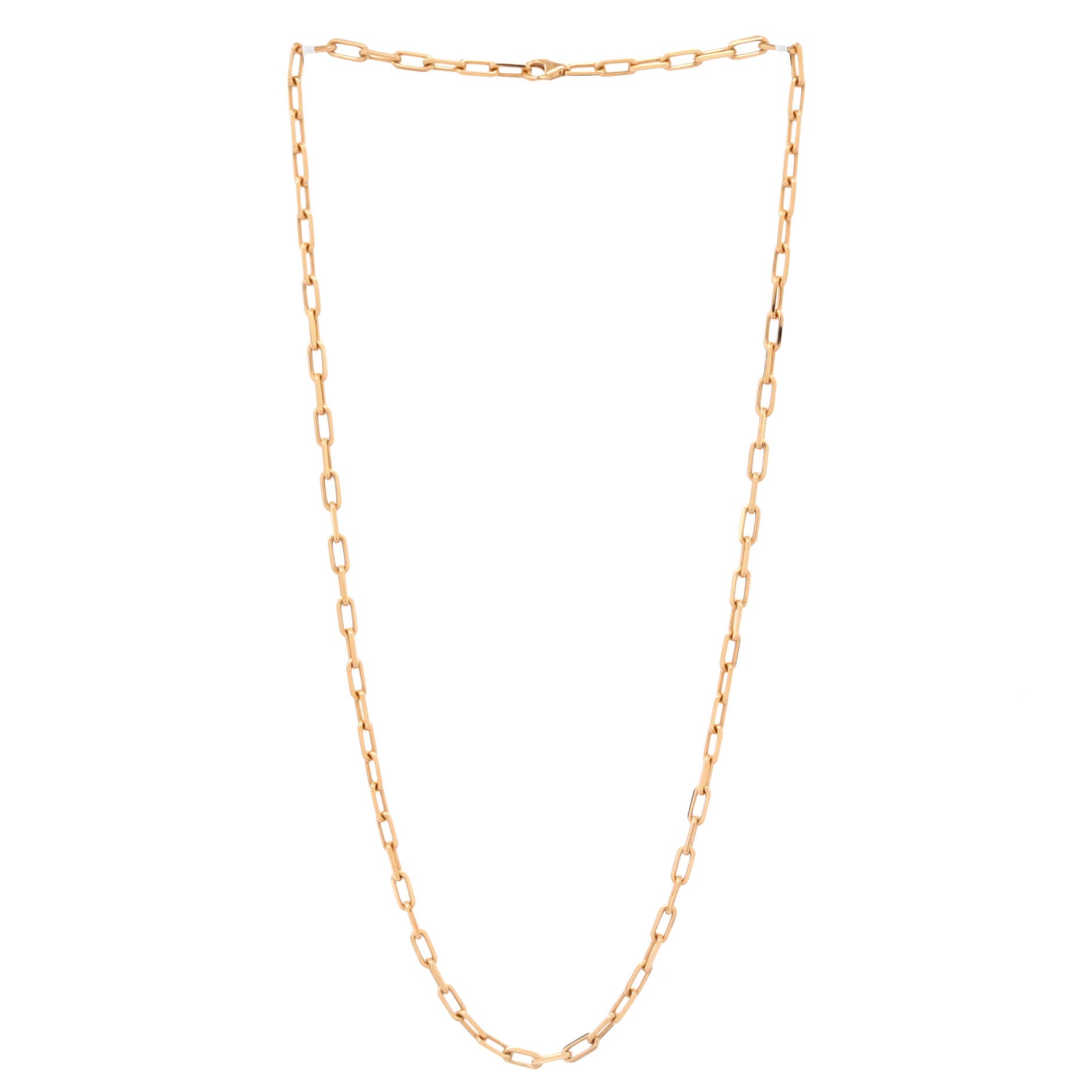 Santos de Cartier Chain Necklace 18K Yellow Gold