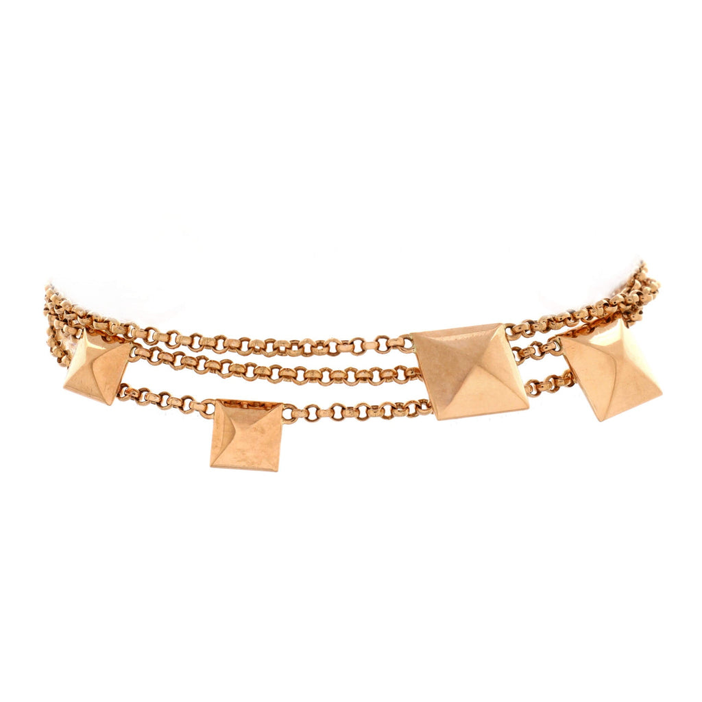 HermÃ¨s Clou d'H Multi Chain Bracelet 18K Rose Gold