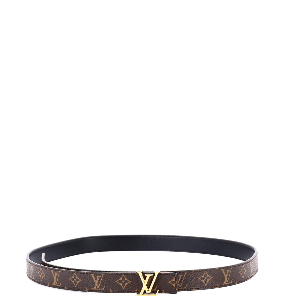 LV Initiales Reversible Belt Monogram Canvas and Leather Thin
