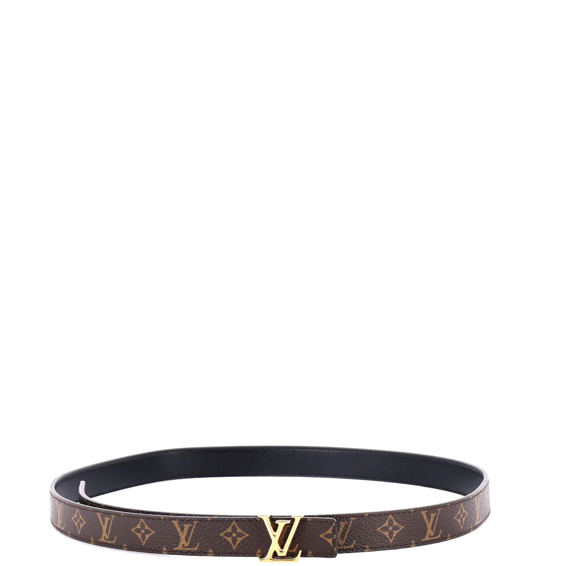 LV Initiales Reversible Belt Monogram Canvas and Leather Thin
