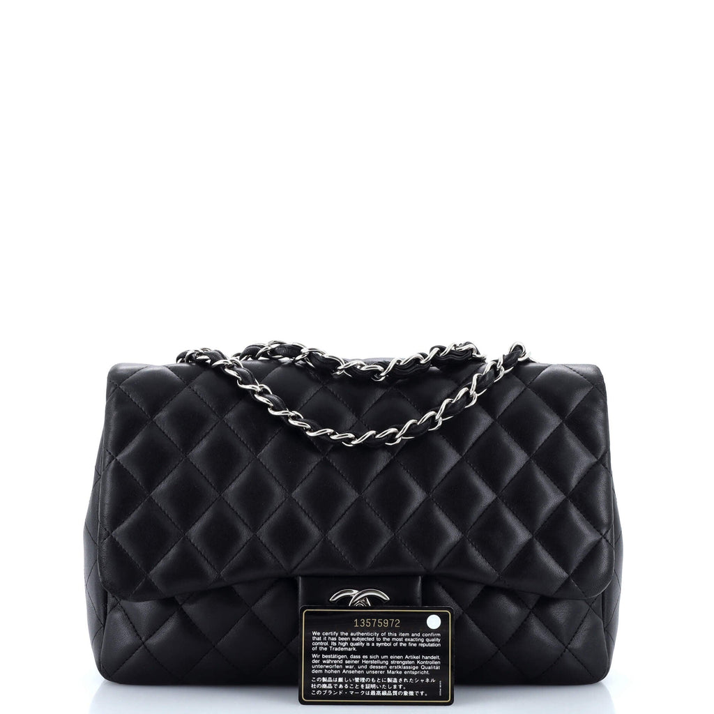 Classic Single Flap Bag Quilted Lambskin Jumbo