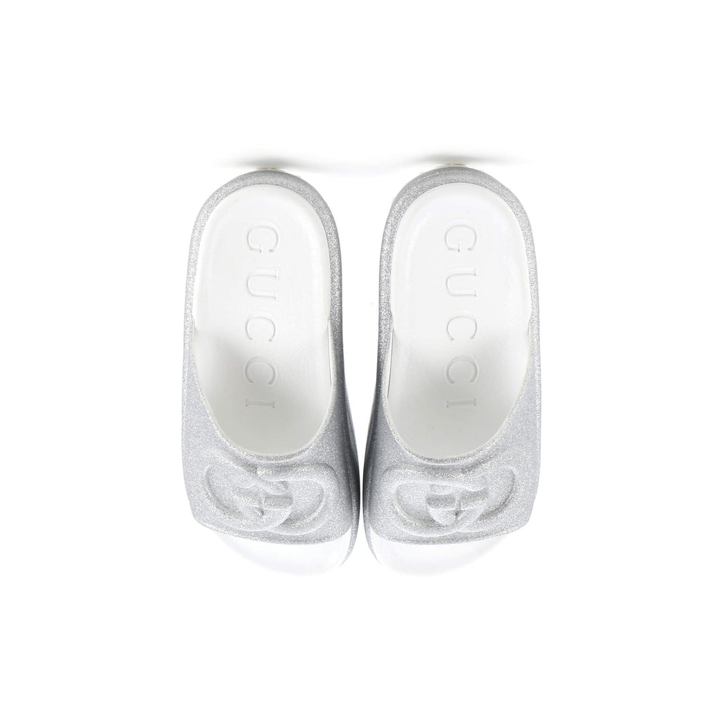 Interlocking G Platform Slide Sandals Rubber