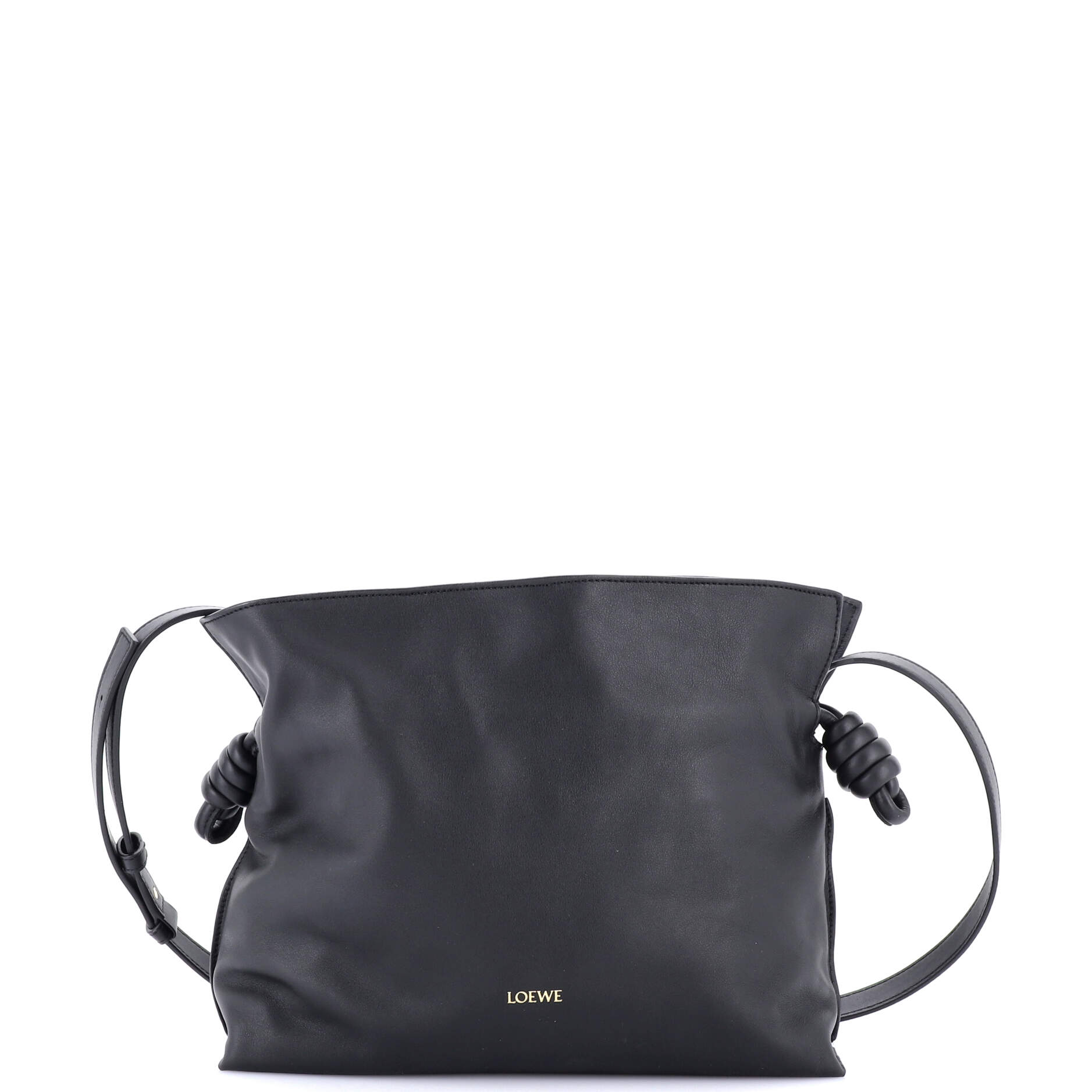 Flamenco Knot Clutch Leather Medium