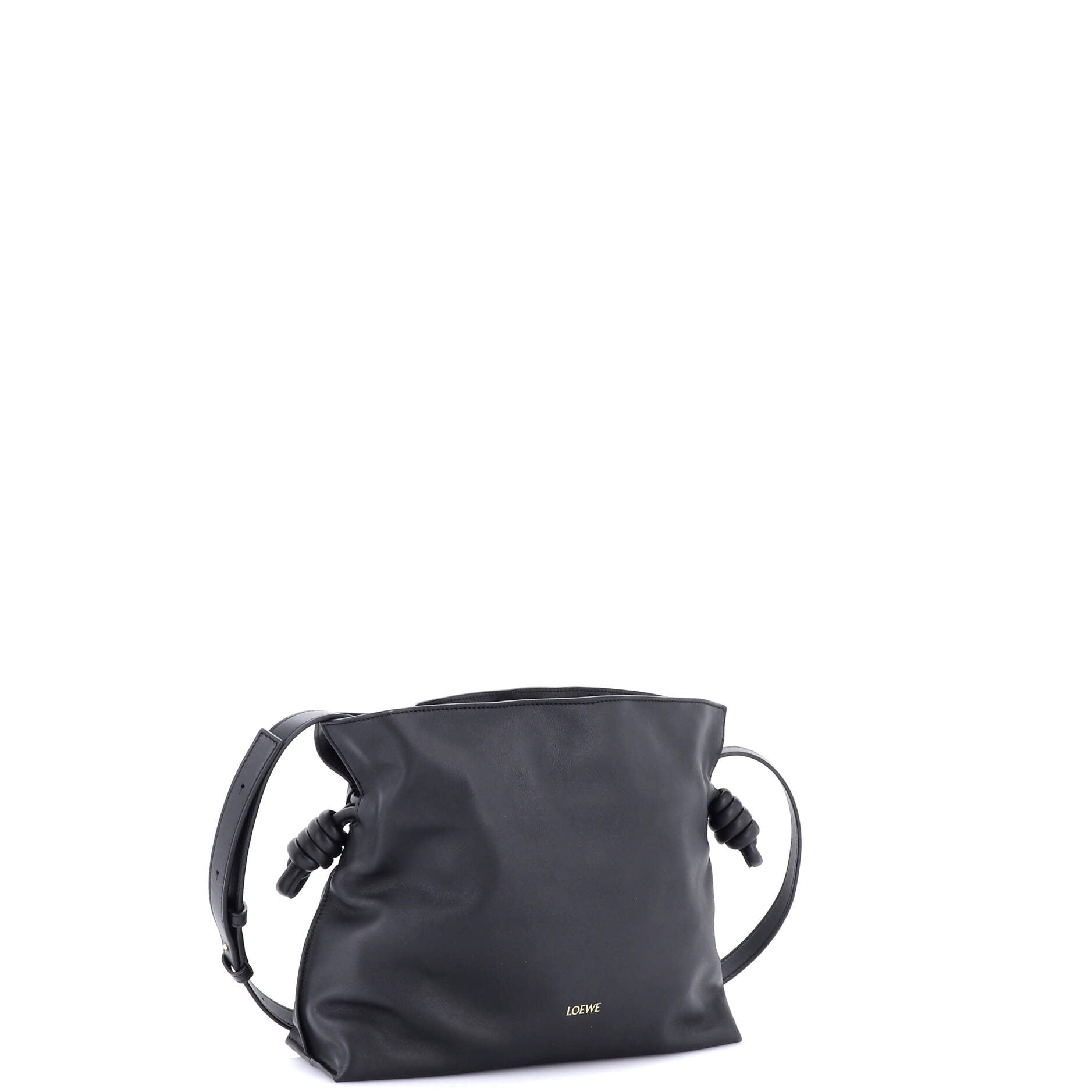 Flamenco Knot Clutch Leather Medium