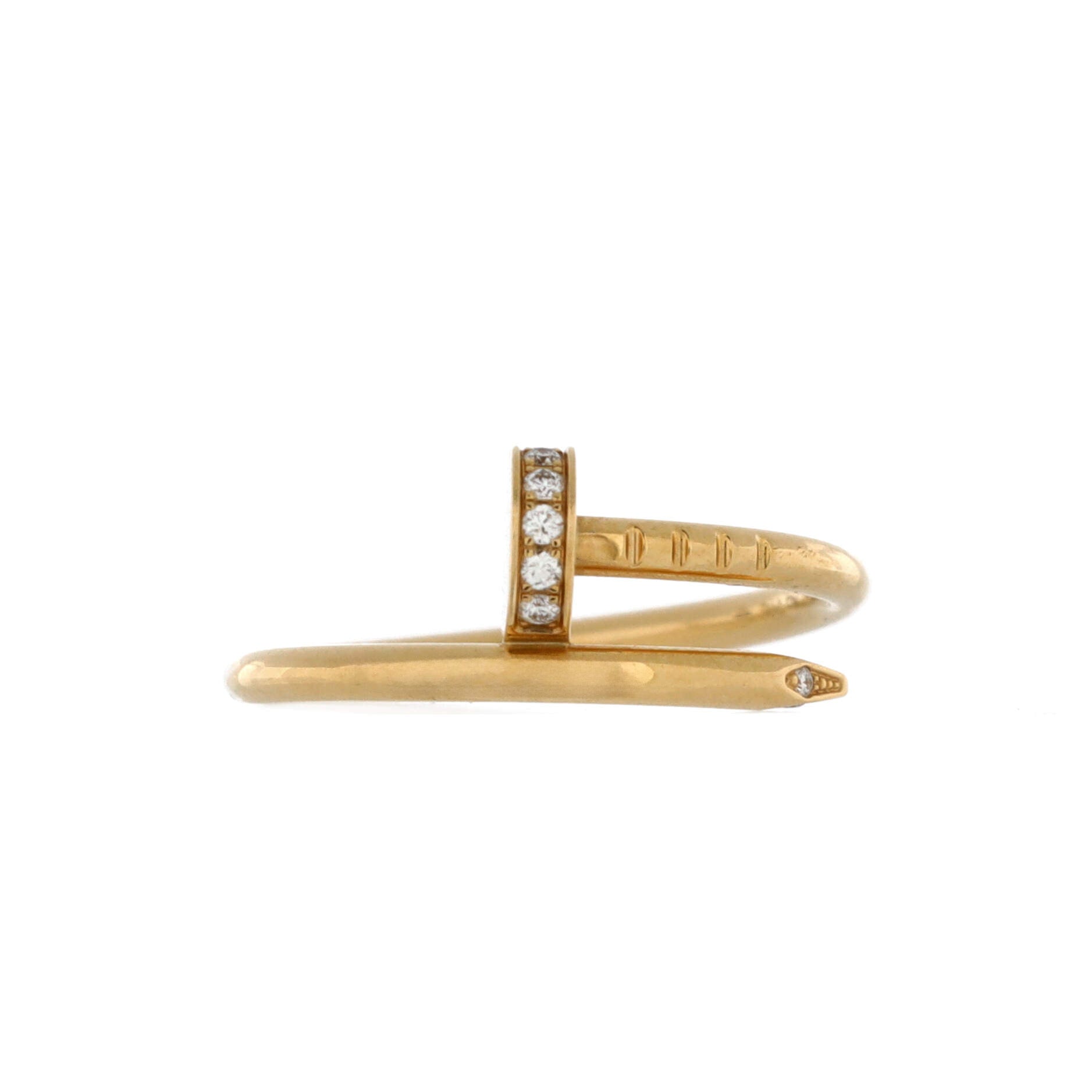 Juste un Clou Ring 18K Yellow Gold and Diamonds Small