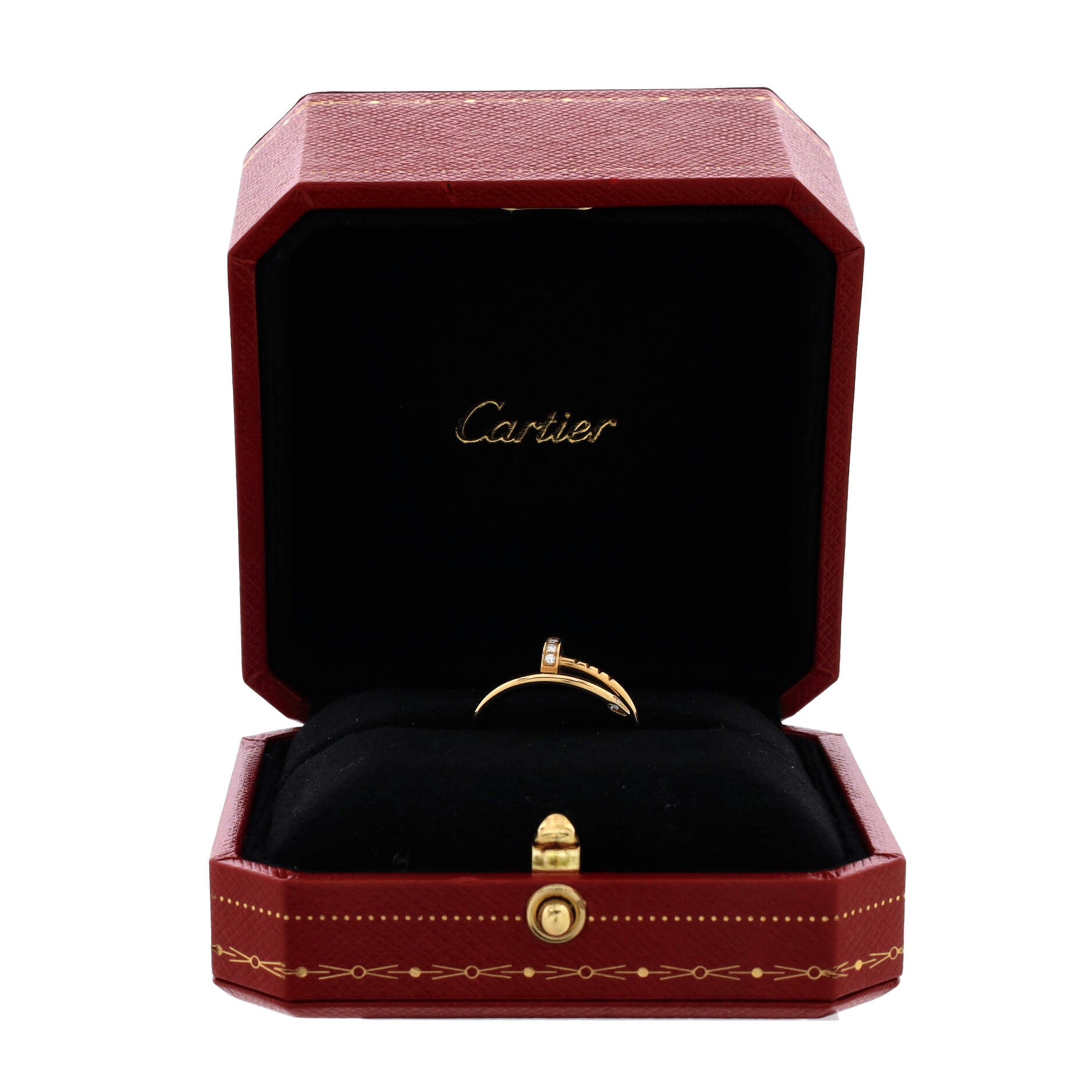 Juste un Clou Ring 18K Yellow Gold and Diamonds Small