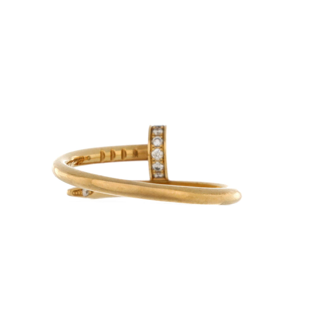 Juste un Clou Ring 18K Yellow Gold and Diamonds Small