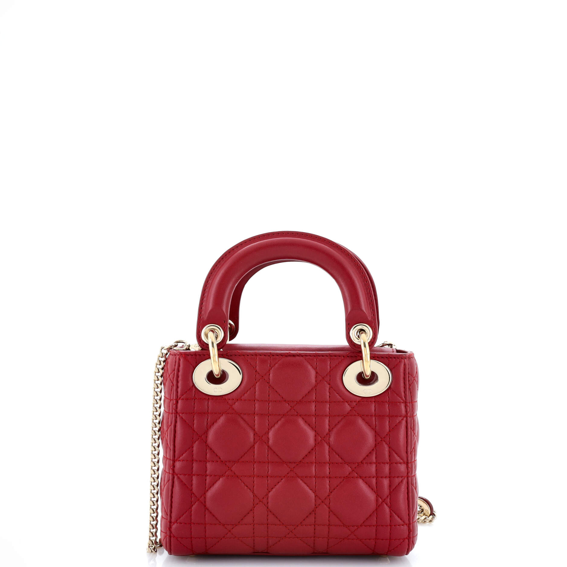 Lady Dior Chain Bag Cannage Quilt Lambskin Mini