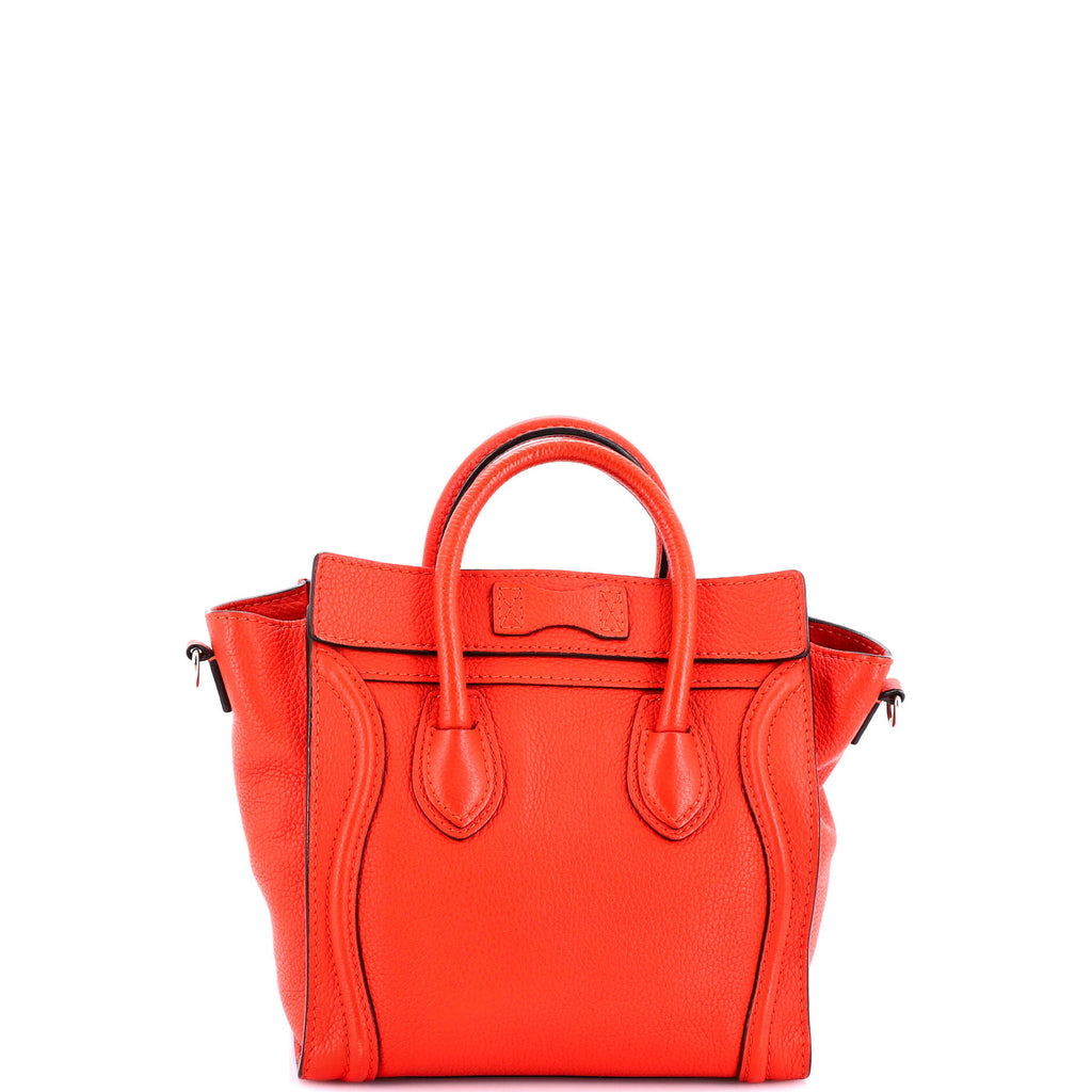Luggage Bag Grainy Leather Nano
