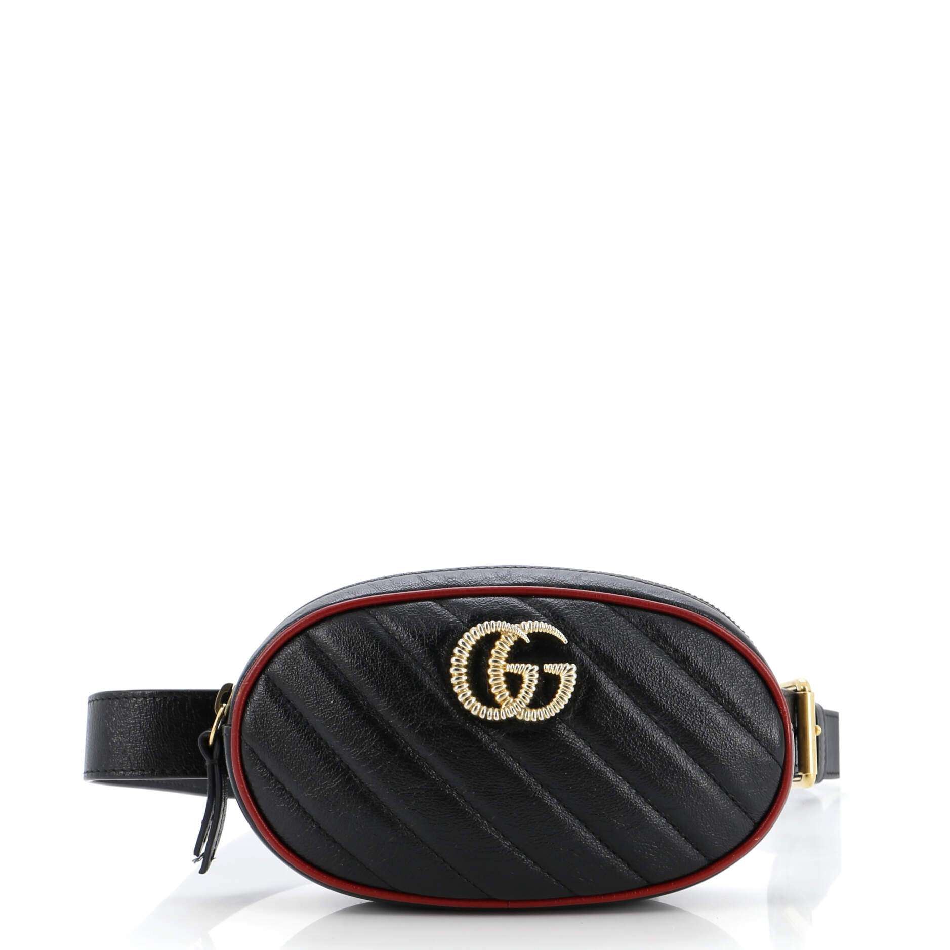 GG Marmont Belt Bag Diagonal Quilted Leather