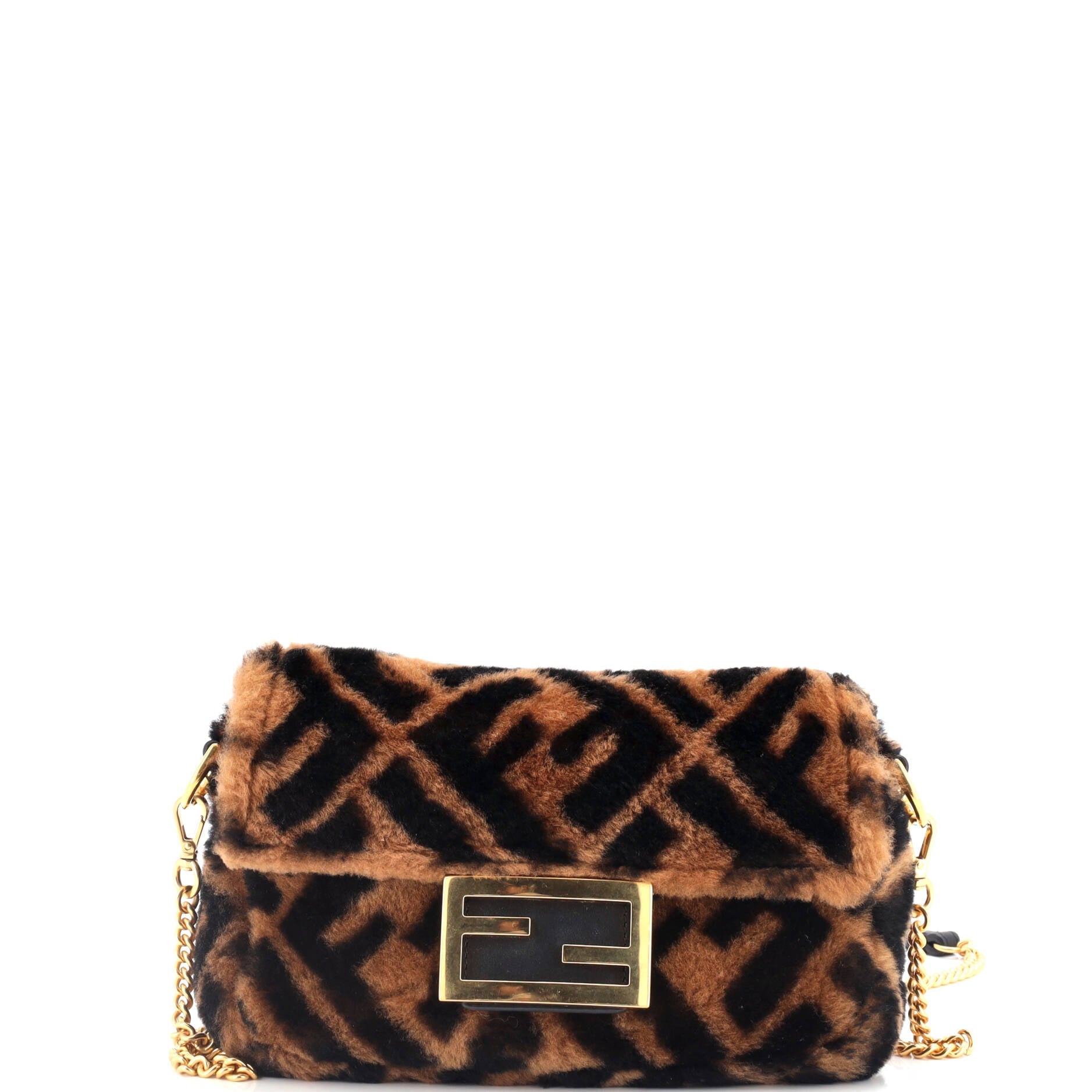 Baguette NM Bag Zucca Shearling Mini