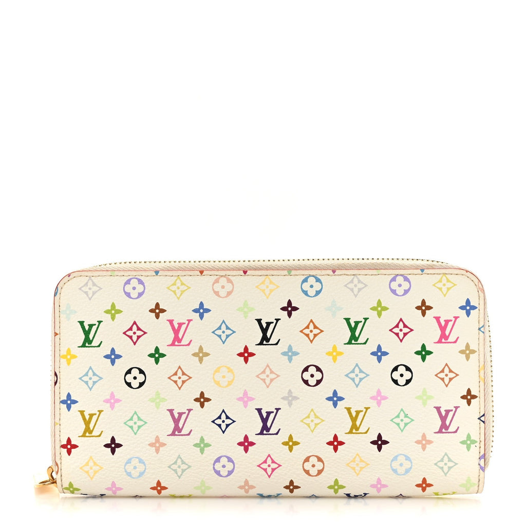 Monogram Multicolor Zippy Wallet White Litchi