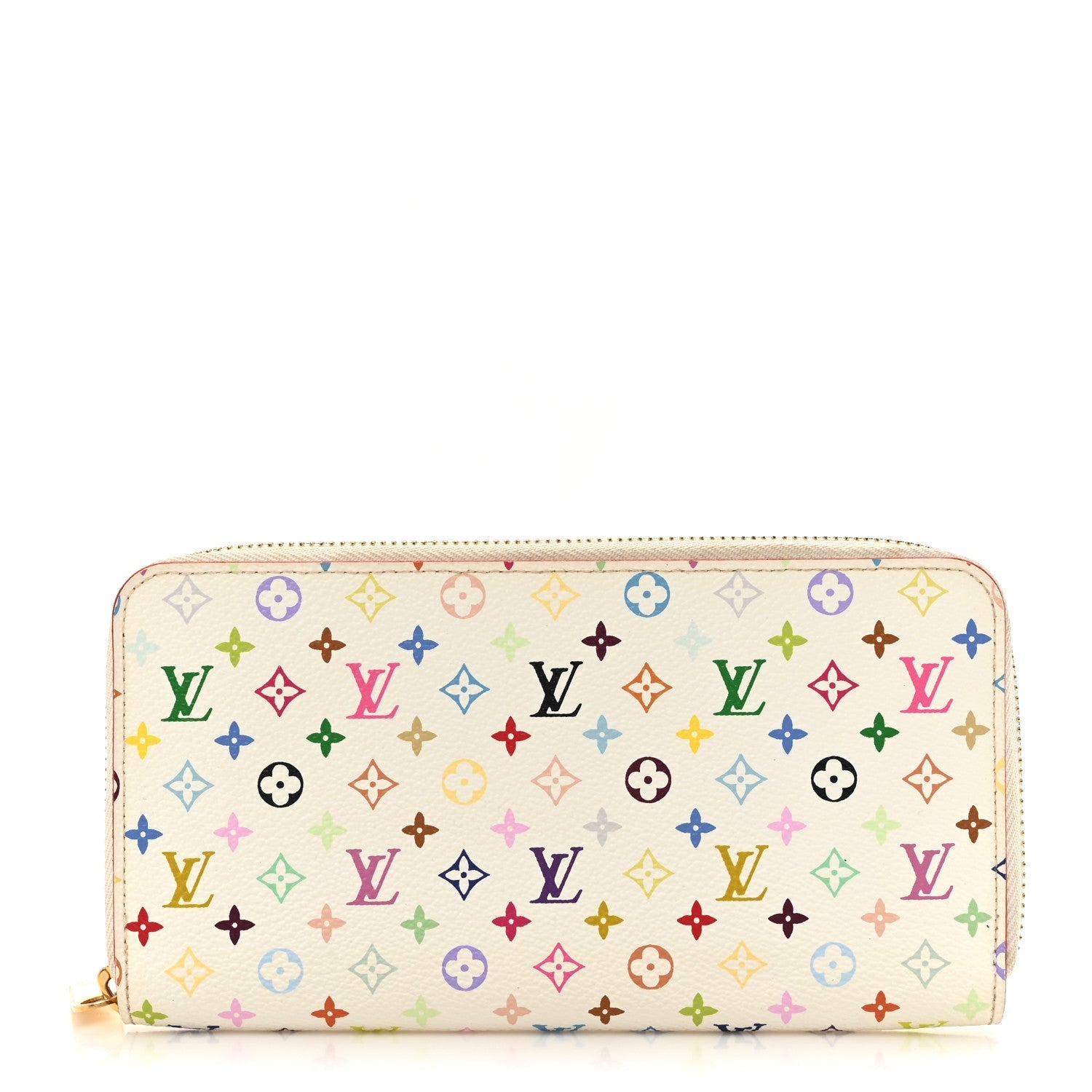 Monogram Multicolor Zippy Wallet White Litchi