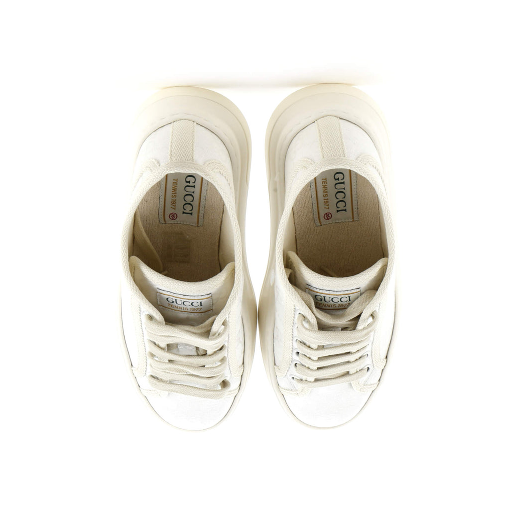 Women's 1977 Tennis Platform Sneakers GG Canvas