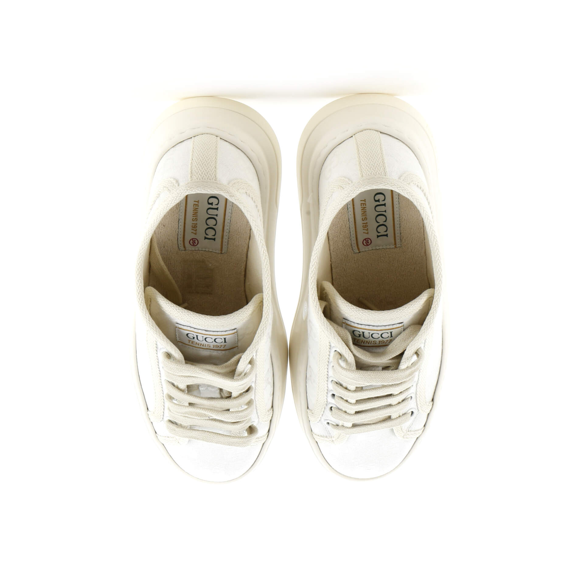 Women's 1977 Tennis Platform Sneakers GG Canvas
