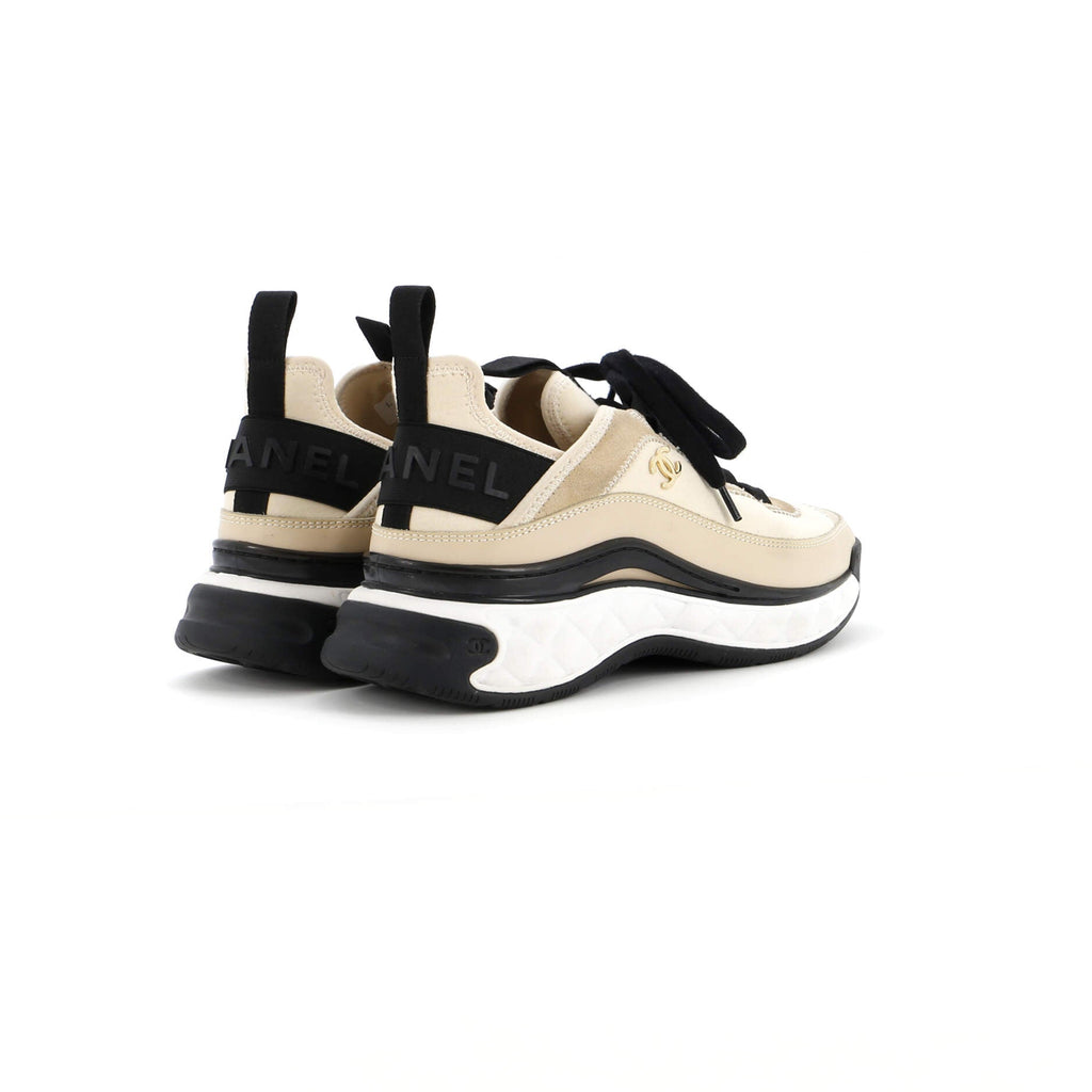 Women's CC Cap Toe Logo Sneakers Suede and Mixed Fibers