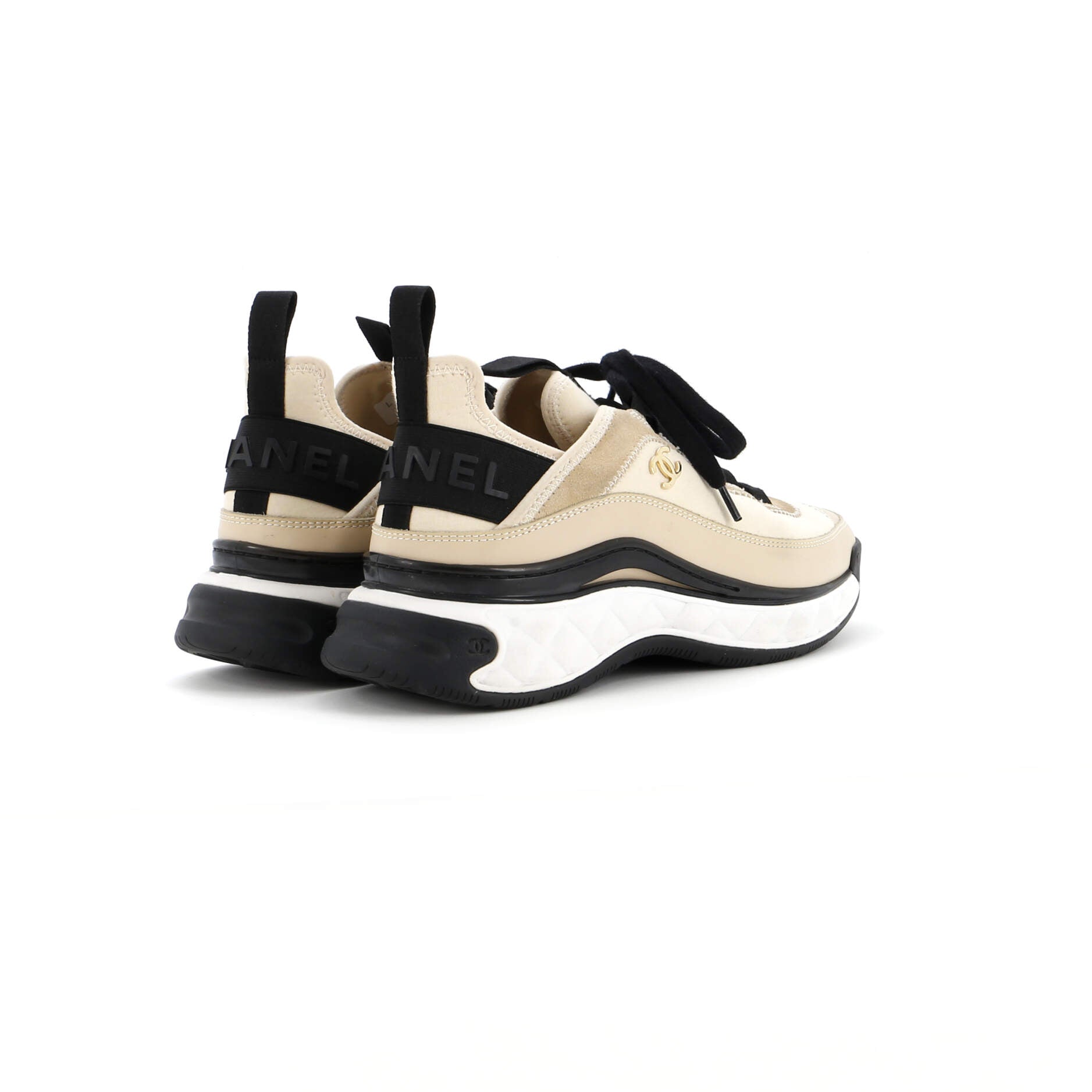 Women's CC Cap Toe Logo Sneakers Suede and Mixed Fibers