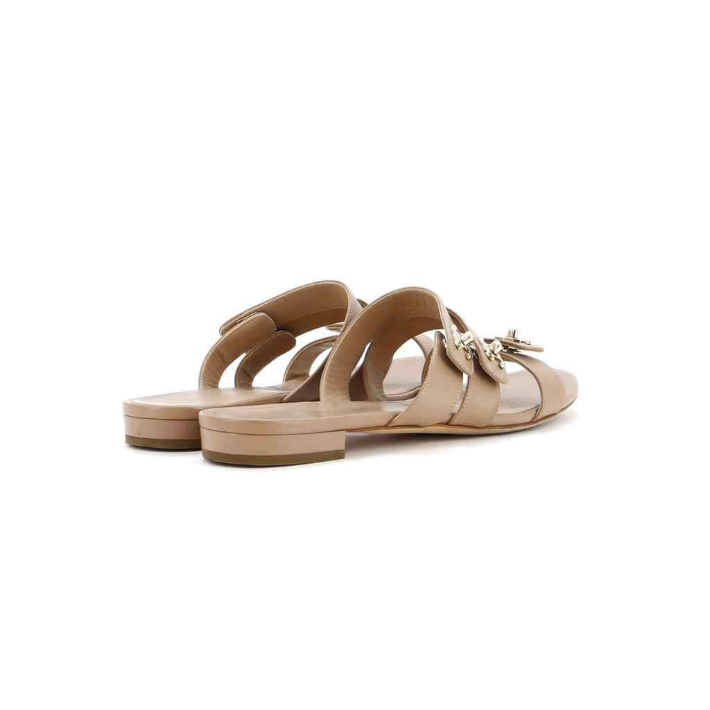 Women's Turnlock CC Logo Sandals Leather