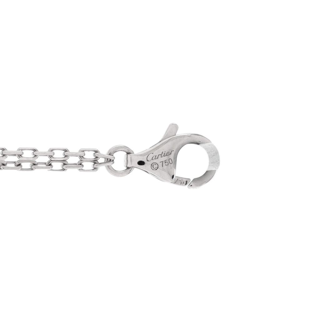 2 Diamonds Love Bracelet 18K White Gold with Diamonds