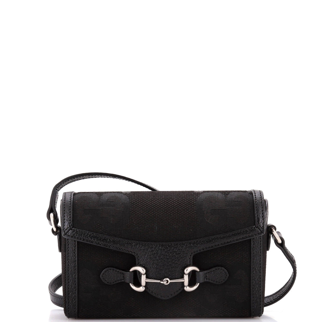 Horsebit 1955 Flap Crossbody Bag Jumbo GG Canvas Mini