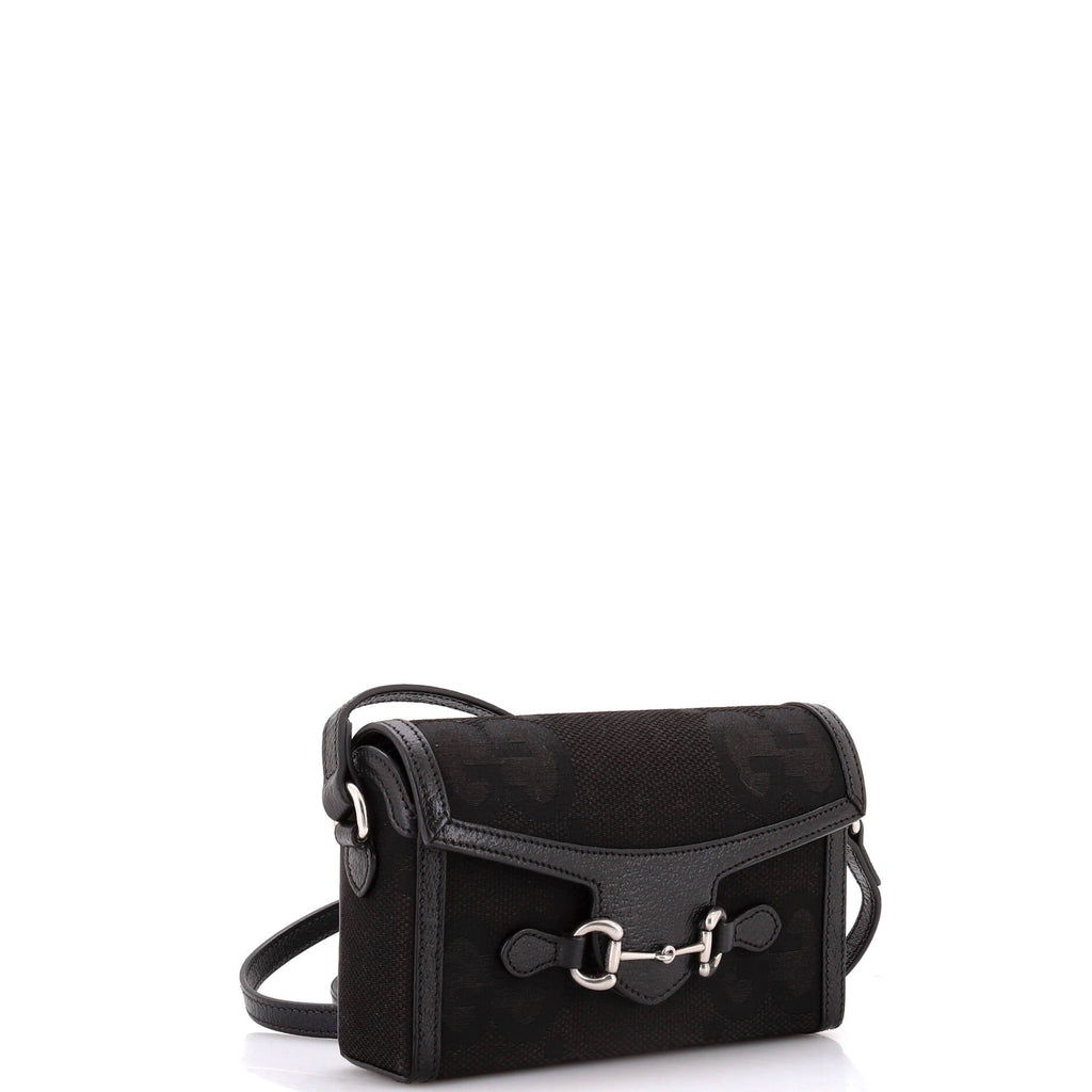 Horsebit 1955 Flap Crossbody Bag Jumbo GG Canvas Mini