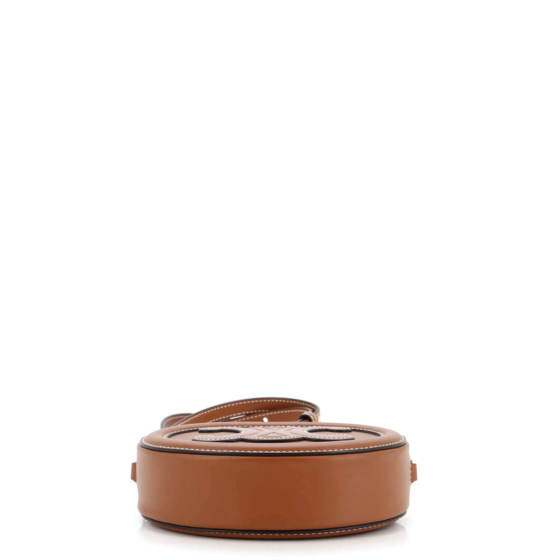 Triomphe Oval Crossbody Bag Leather Mini