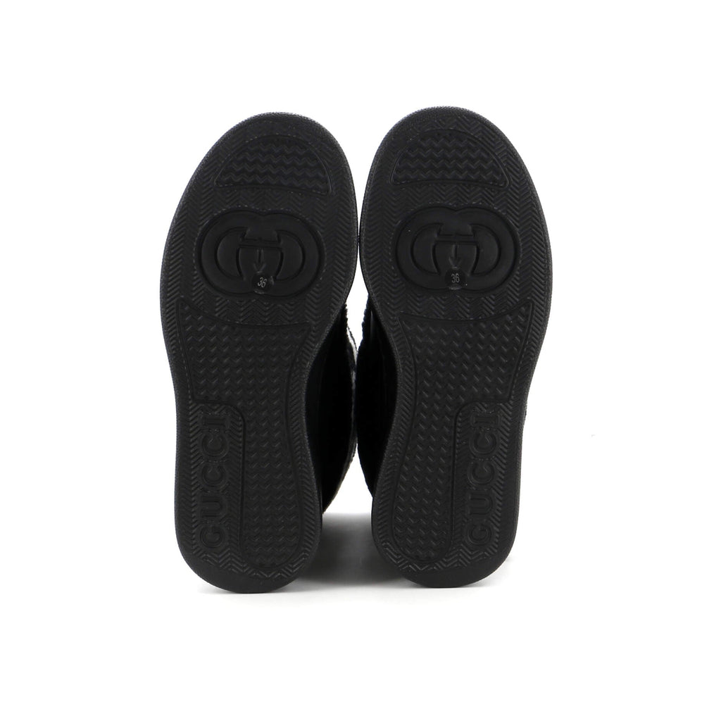 Women's Zueus Logo Cold Weather Flat Boots Leather and Shearling