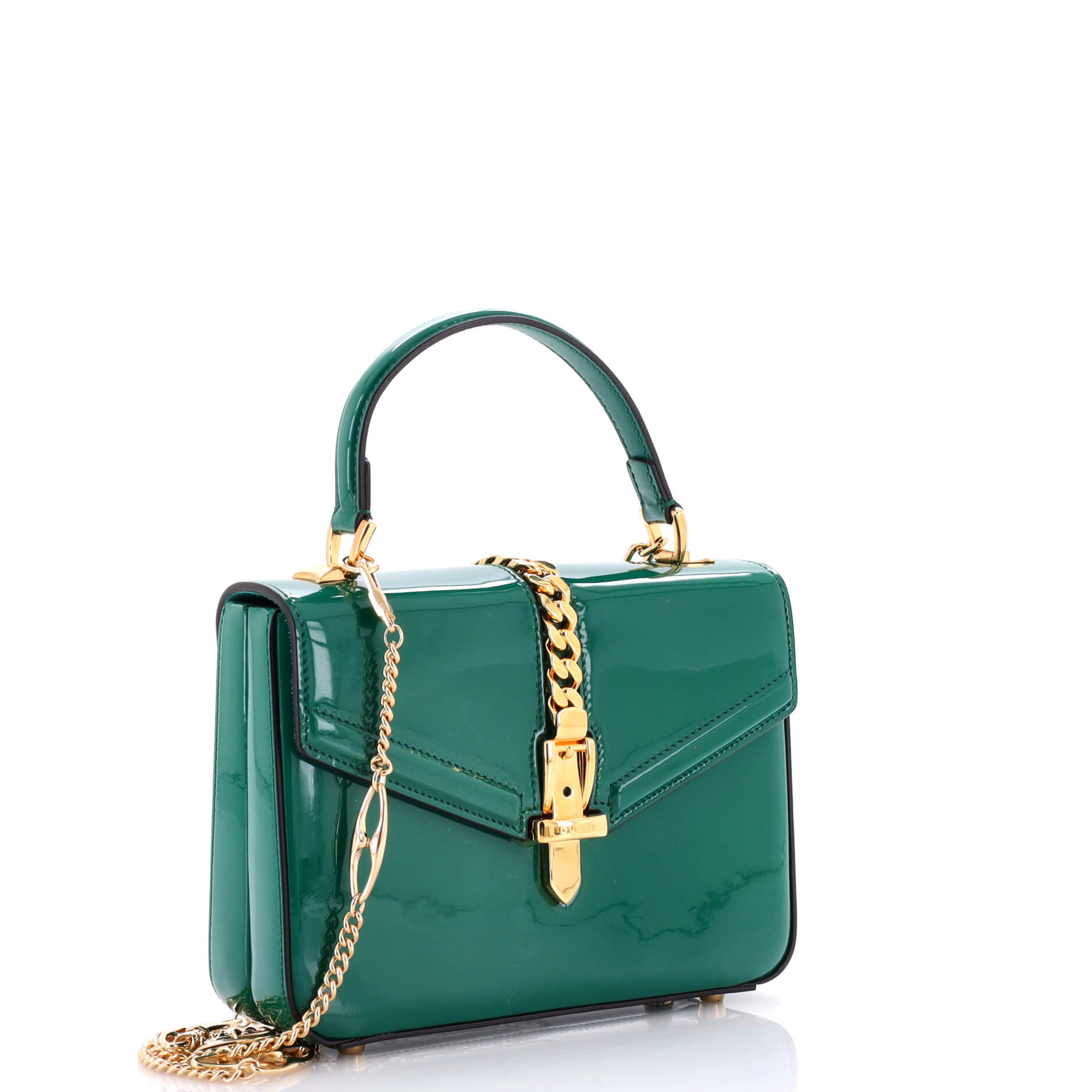 Sylvie 1969 Top Handle Bag Patent Mini