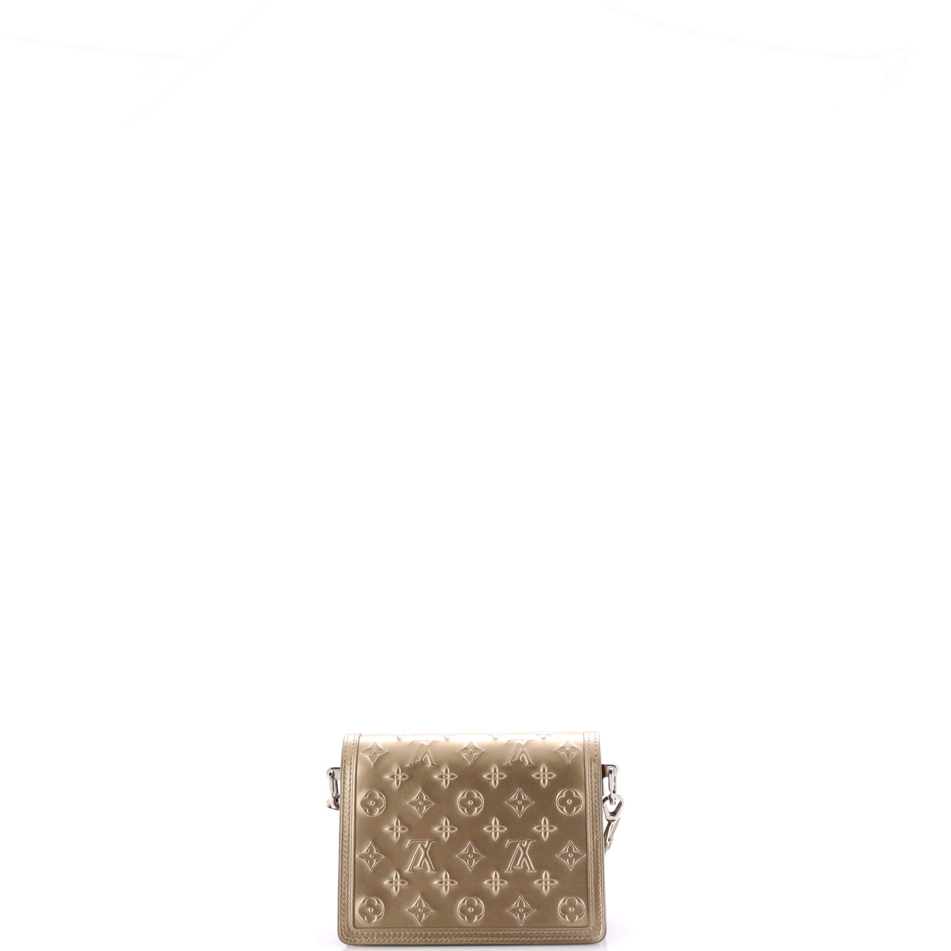 Dauphine Shoulder Bag Monogram Seal Leather Mini