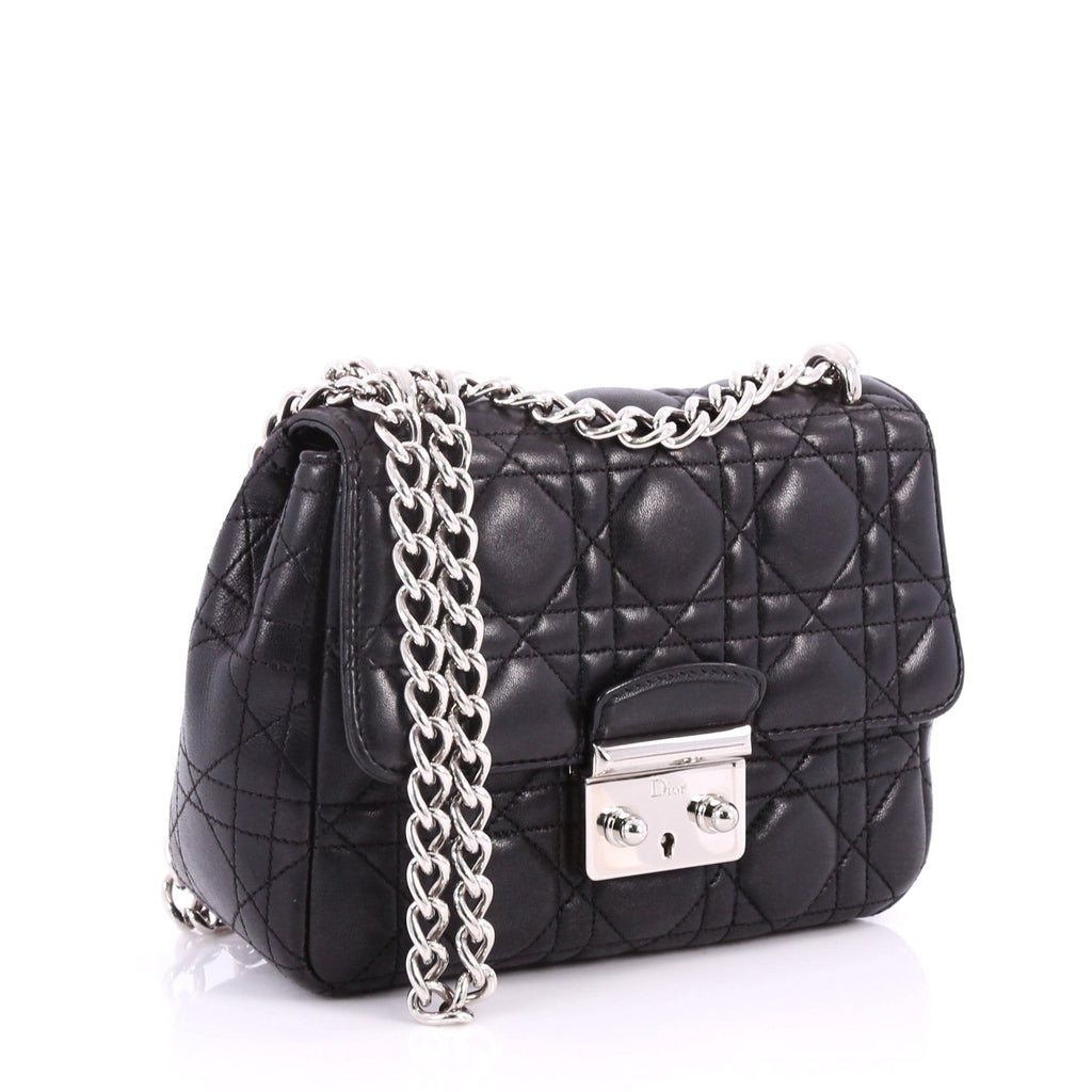 Miss Dior Long Chain Handbag Cannage Quilt Lambskin Mini