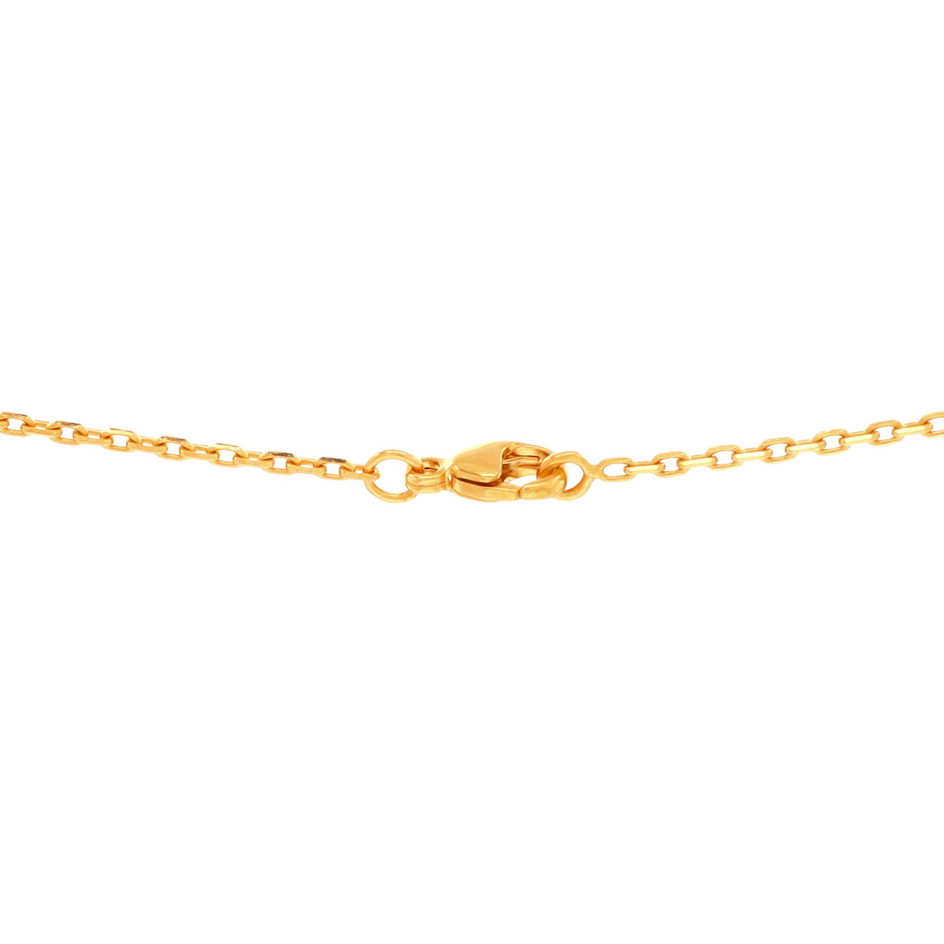 Pop H Pendant Chain Necklace Metal and Enamel Mini