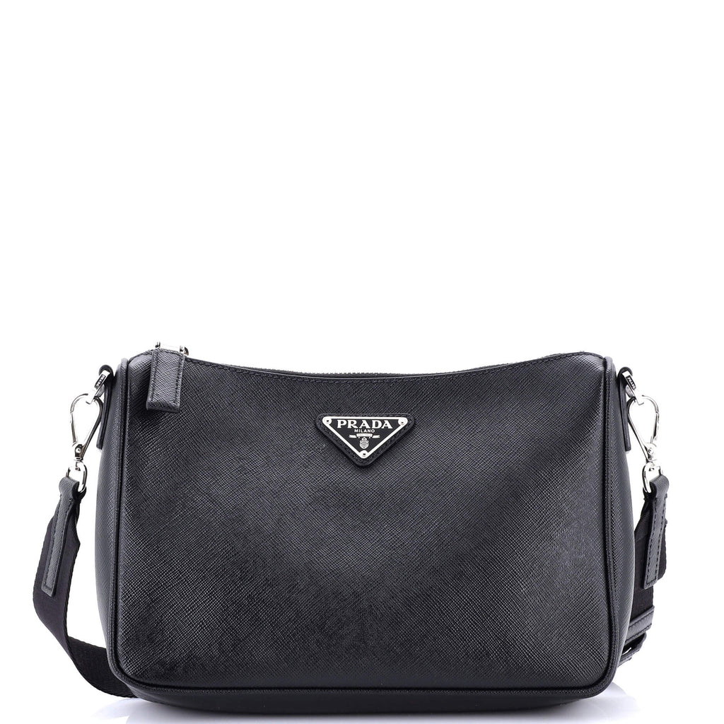 Re-Edition Zip Messenger Bag Saffiano Leather Small