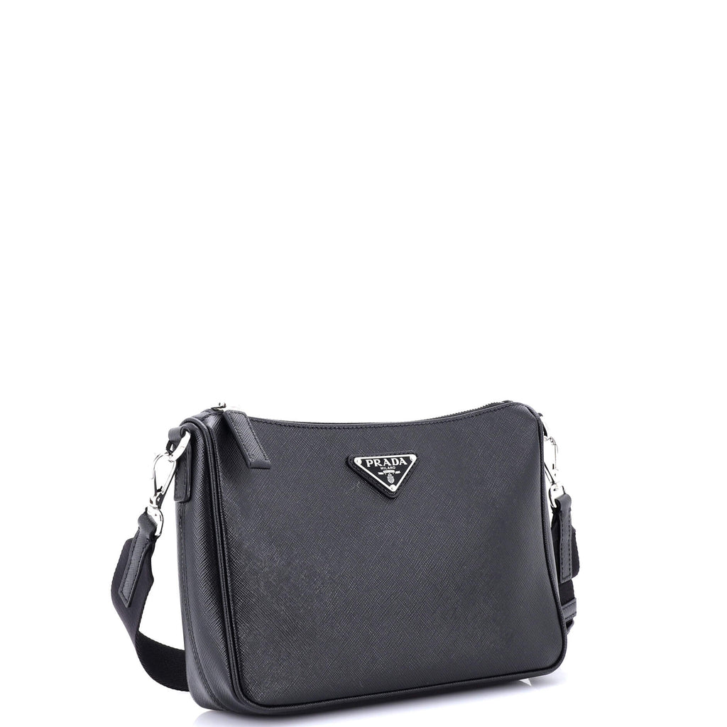 Re-Edition Zip Messenger Bag Saffiano Leather Small