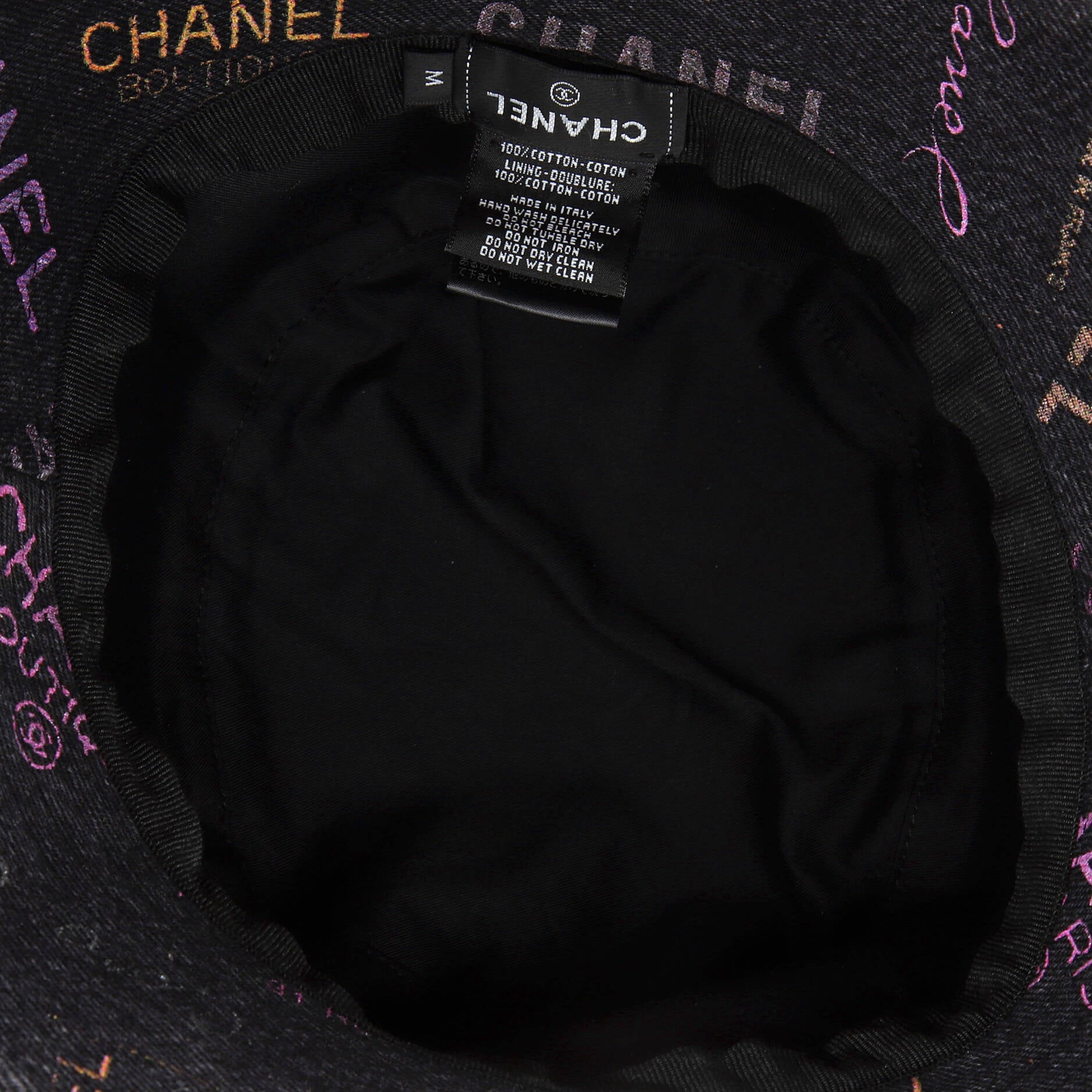 Denim Mood Bucket Hat Logo Printed Denim