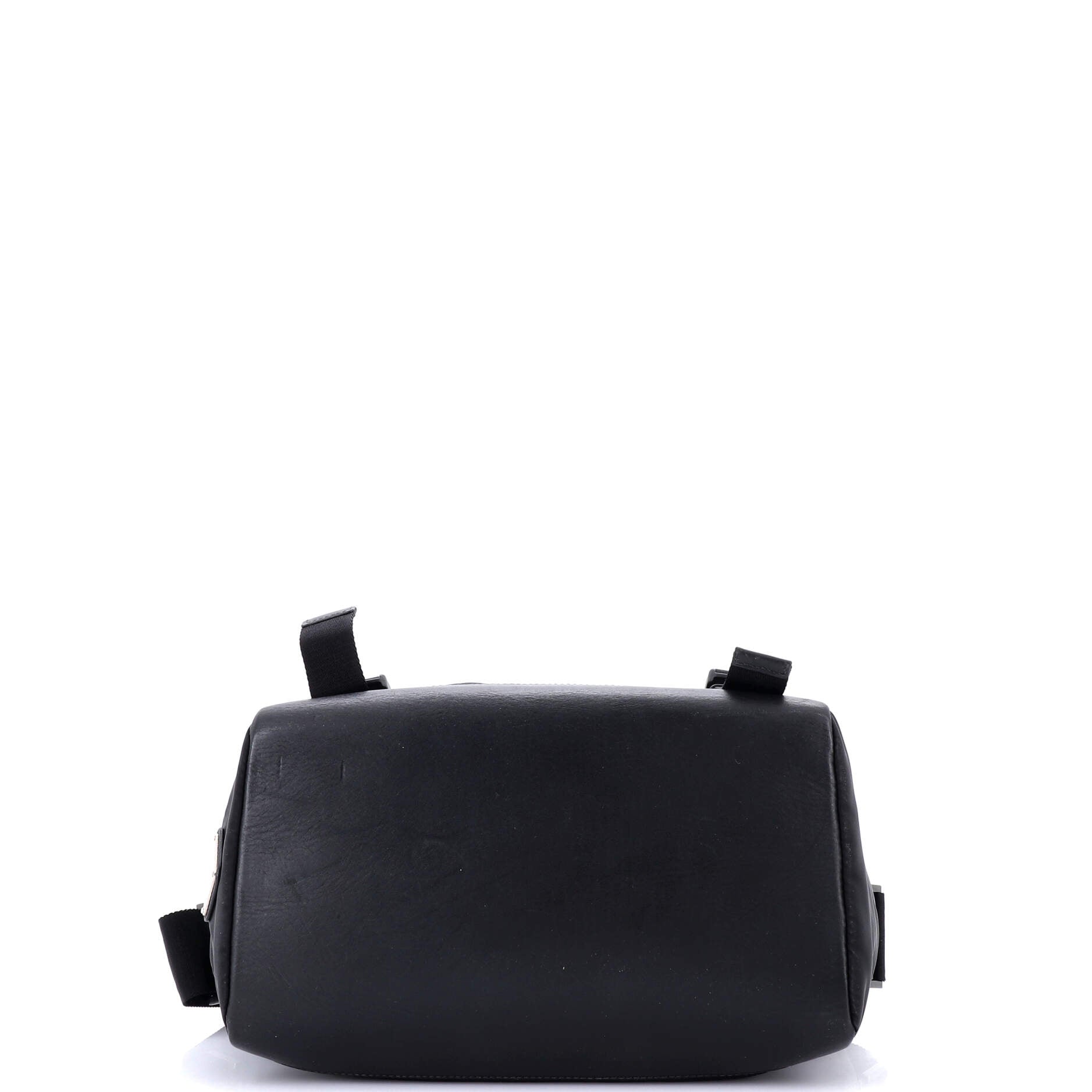 Double Buckle Flap Messenger Bag Tessuto Large