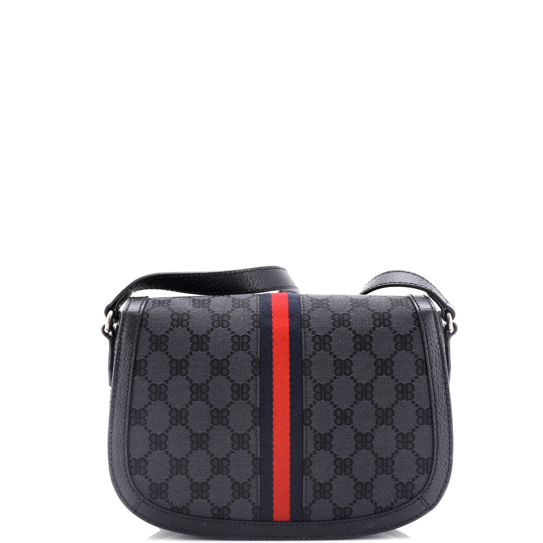 x Balenciaga The Hacker Project Flap Messenger Bag BB Coated Canvas Medium