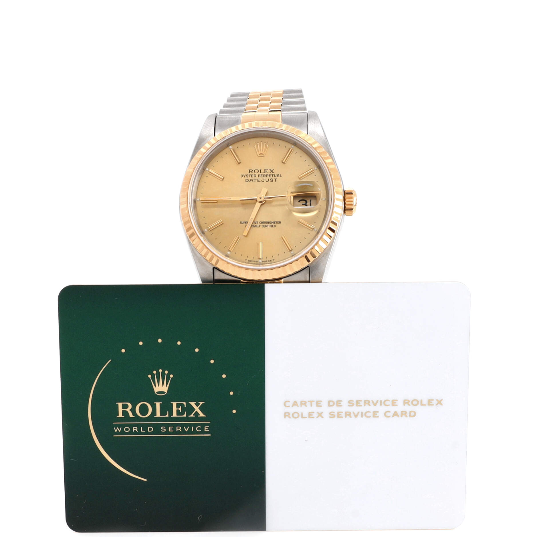 Oyster Perpetual Datejust Automatic Watch Stainless Steel and Yellow Gold 36