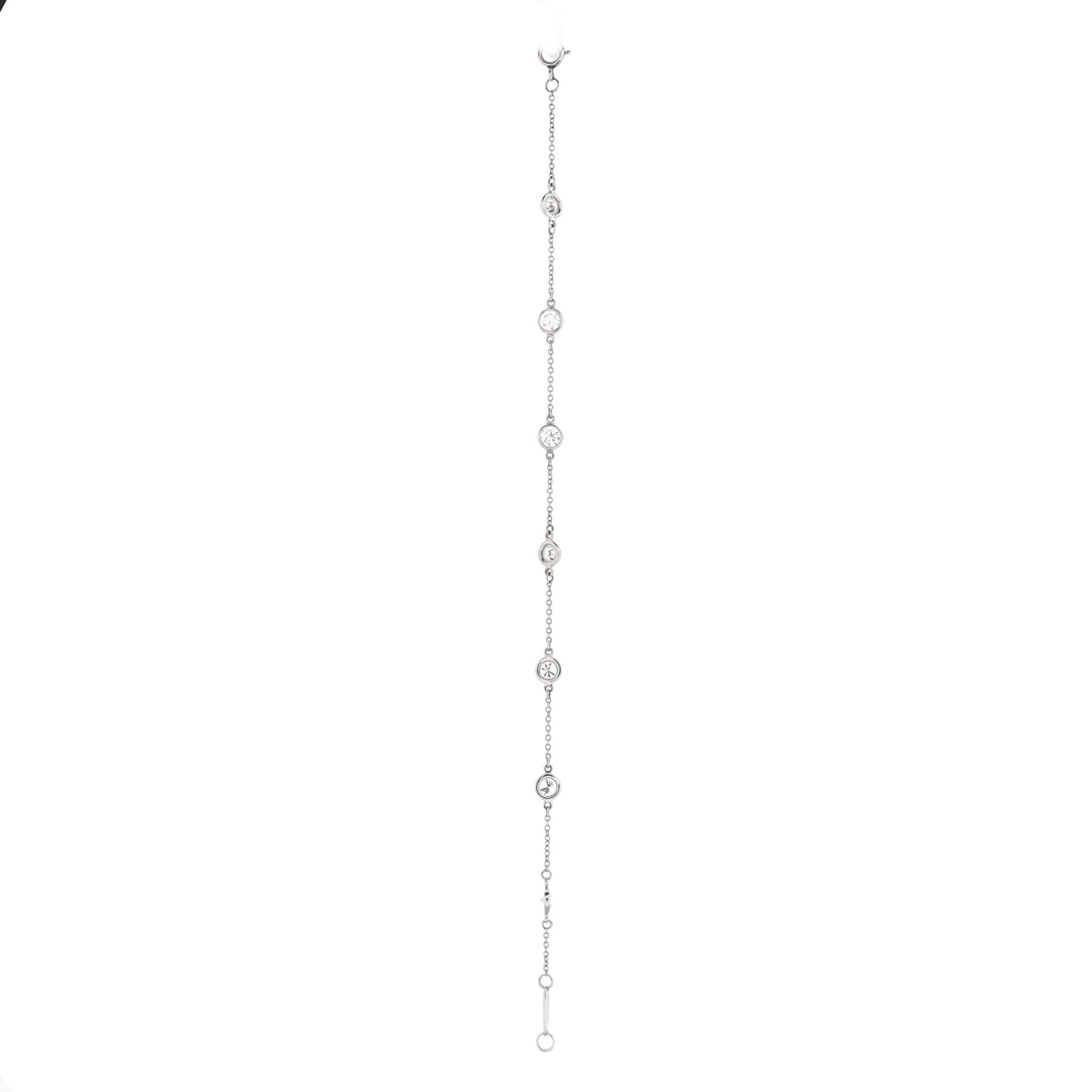 Elsa Peretti Diamonds by the Yard 7 Stone Bracelet Platinum with Diamonds