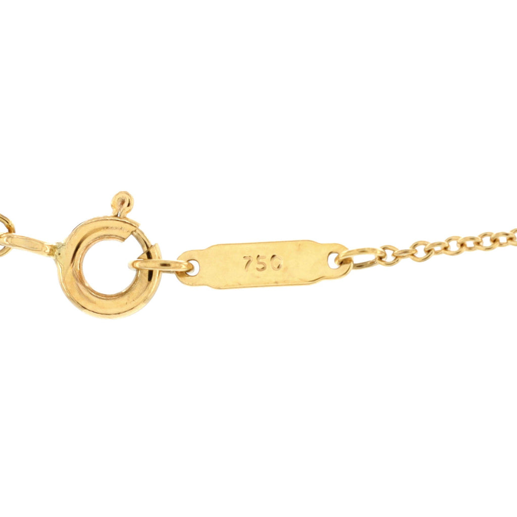 Cruciform Cross Pendant Necklace 18K Yellow Gold and Platinum with Diamonds