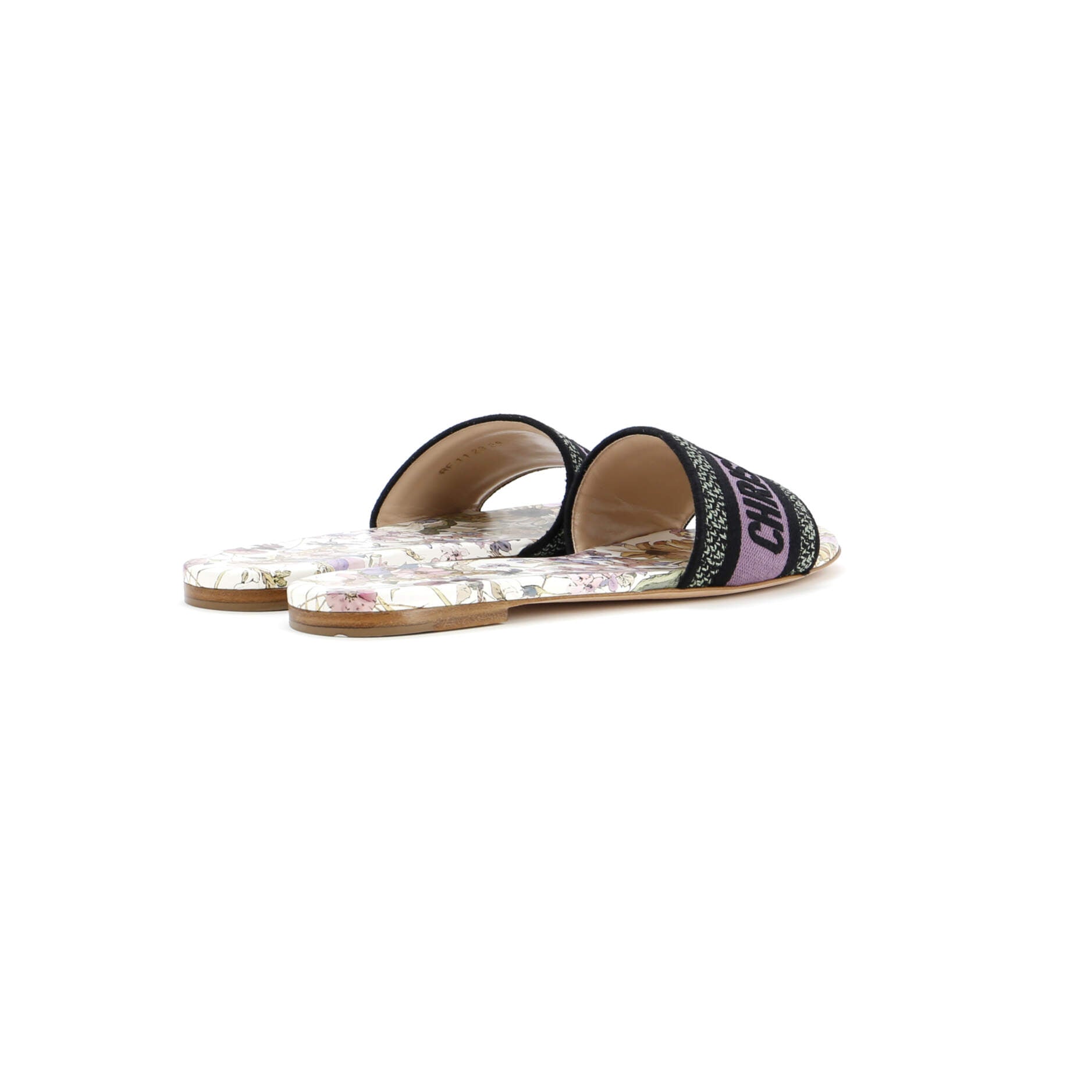 Women's Dway Flat Sandals Embroidered Canvas